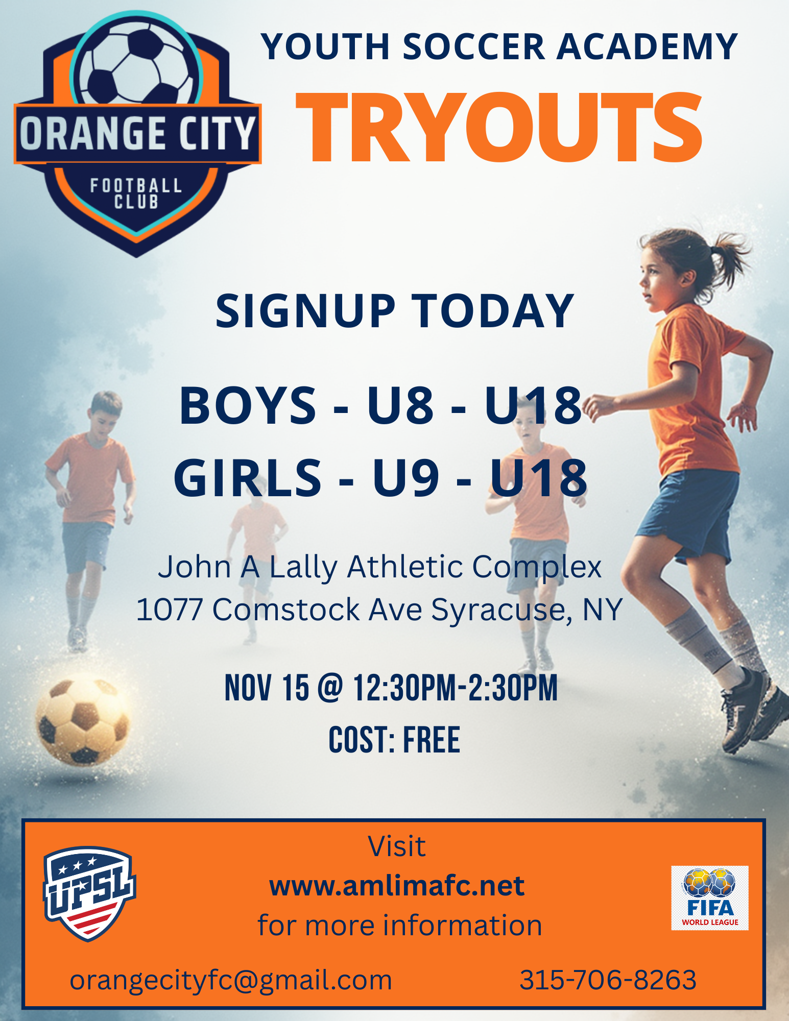 Join Orange City F.C. – Open Academy Tryouts are here! 