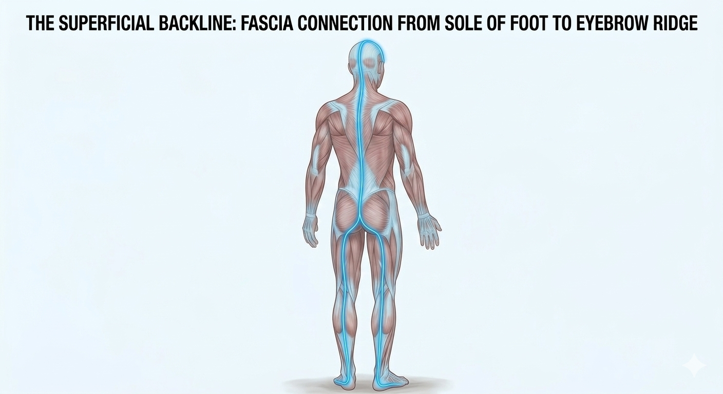 Fascial connection from sole of the foot to head