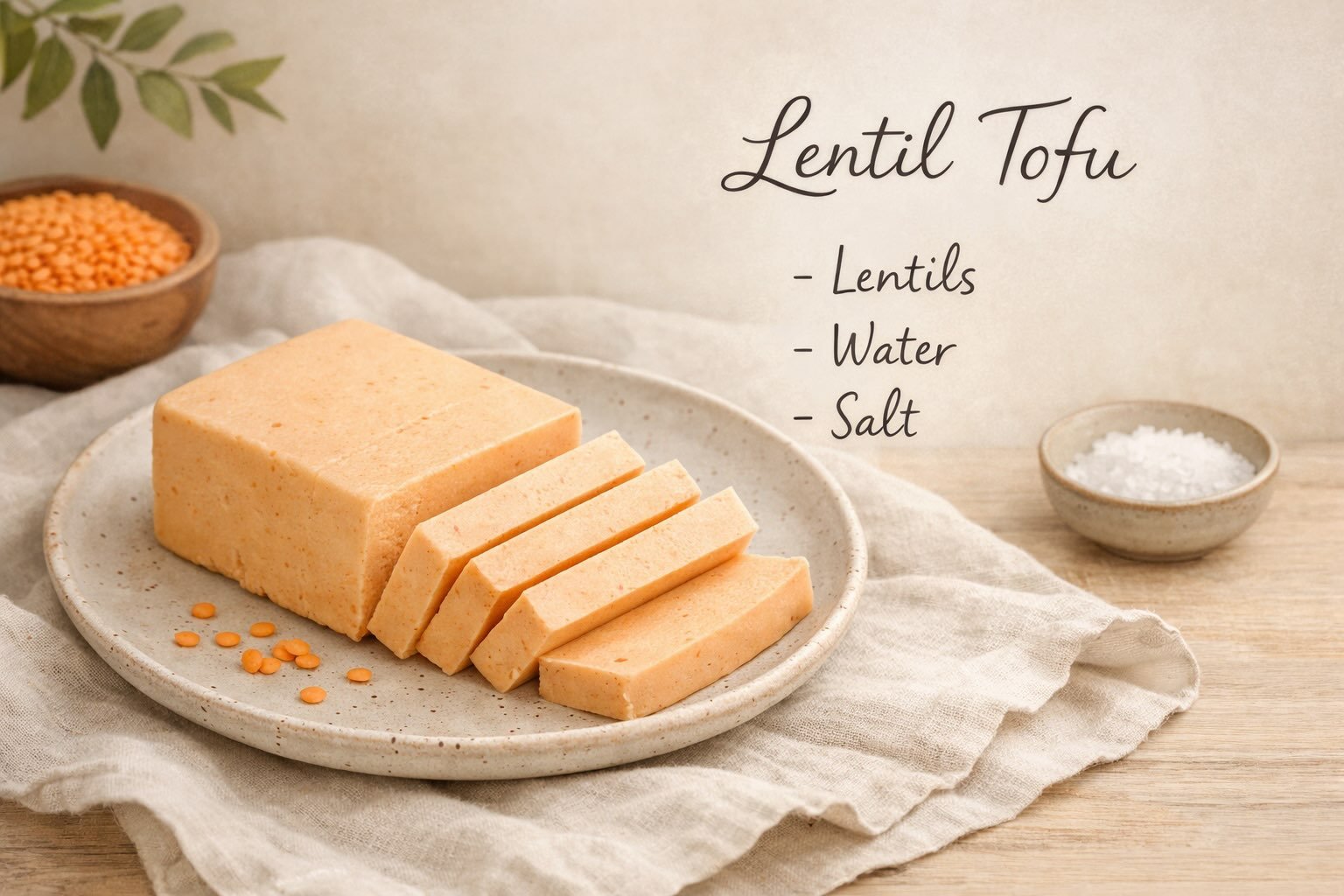 Lentil Tofu – A High-Protein, Fibre-Packed Soy-Free Block