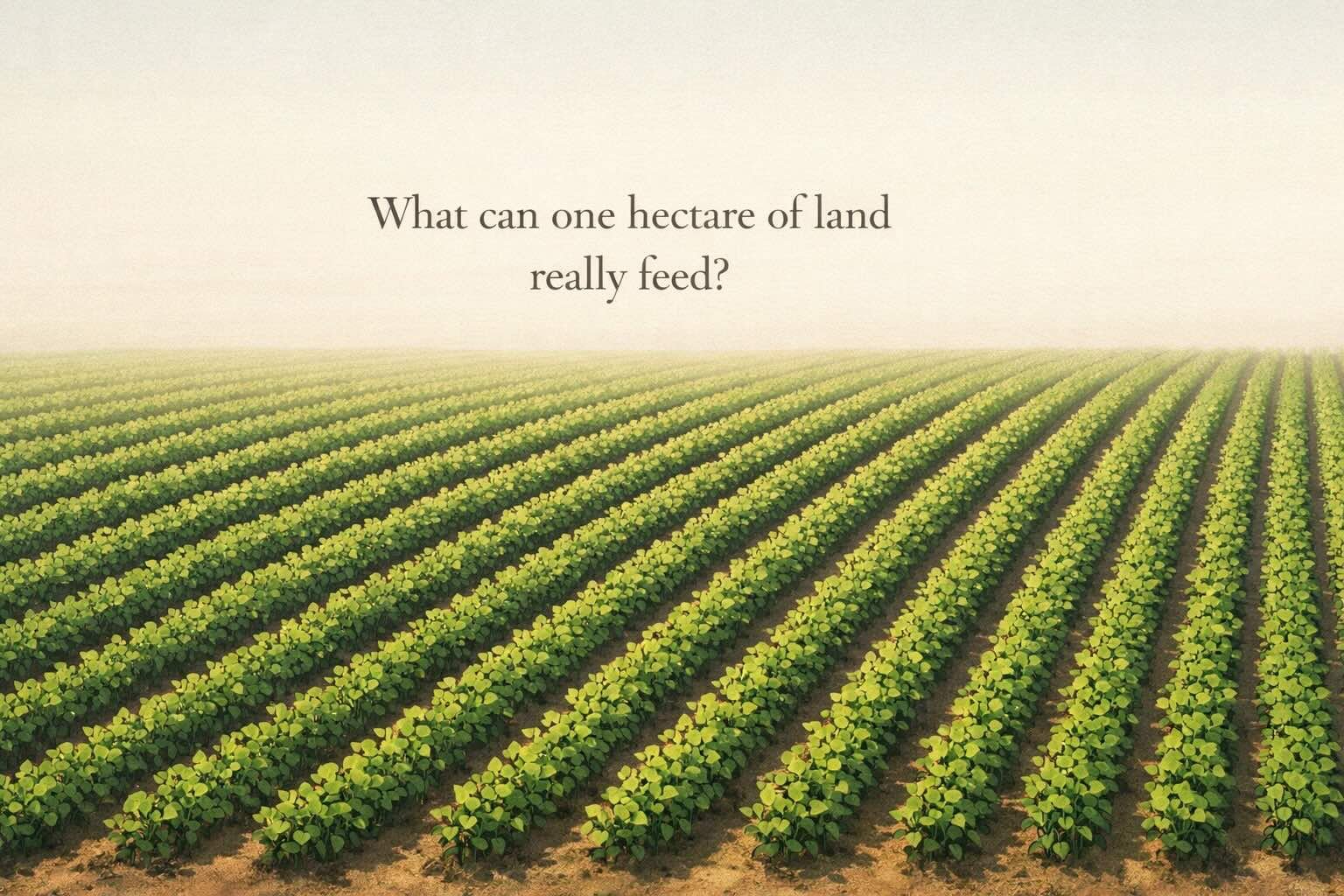 One-Hectare Tofu Experiment: Protein, Land and Climate