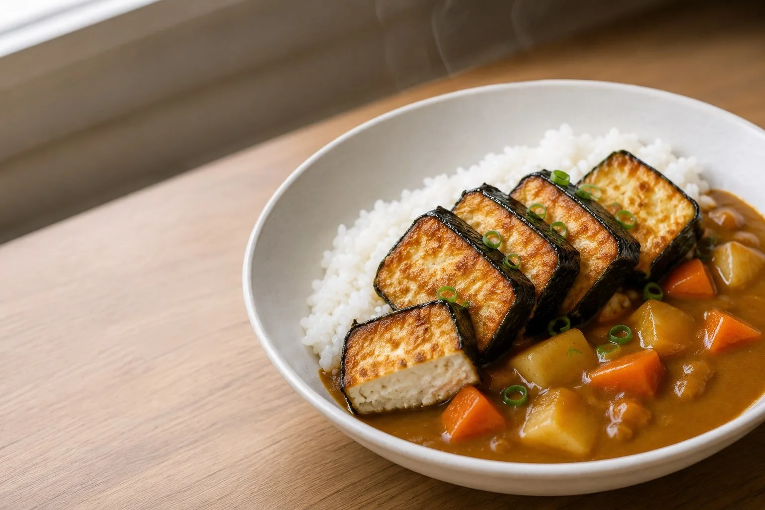 Nori-Wrapped Tofu Japanese Curry
