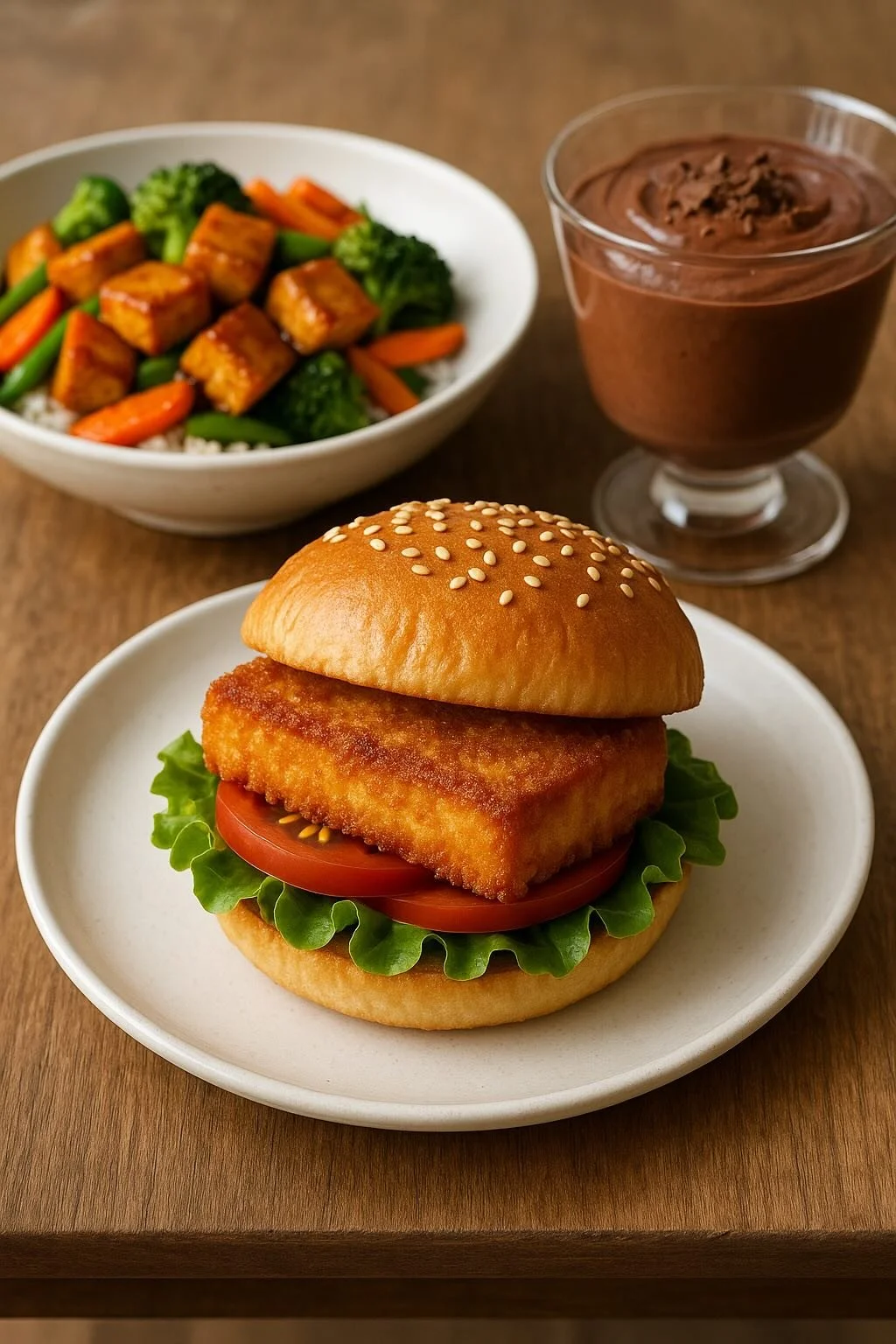 Western-style tofu dishes showing tofu's versatility in meals from savoury to sweet.