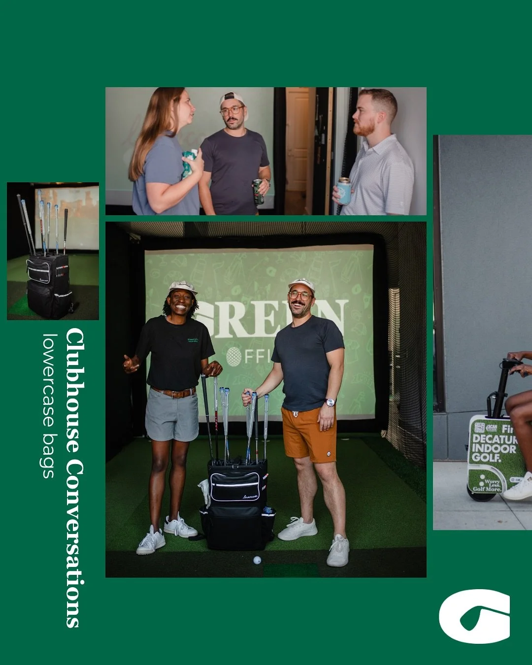 At @greenofficegolf, golf is more than a game — it’s about good people, good gear, and good vibes.
During our Clubhouse Conversations we spotlight people and beands doing it right, starting with @lowercasebag: clean design, built to move