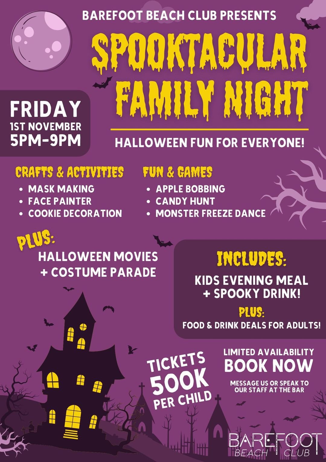 Barefoot Beach Club Spooktacular Family Night