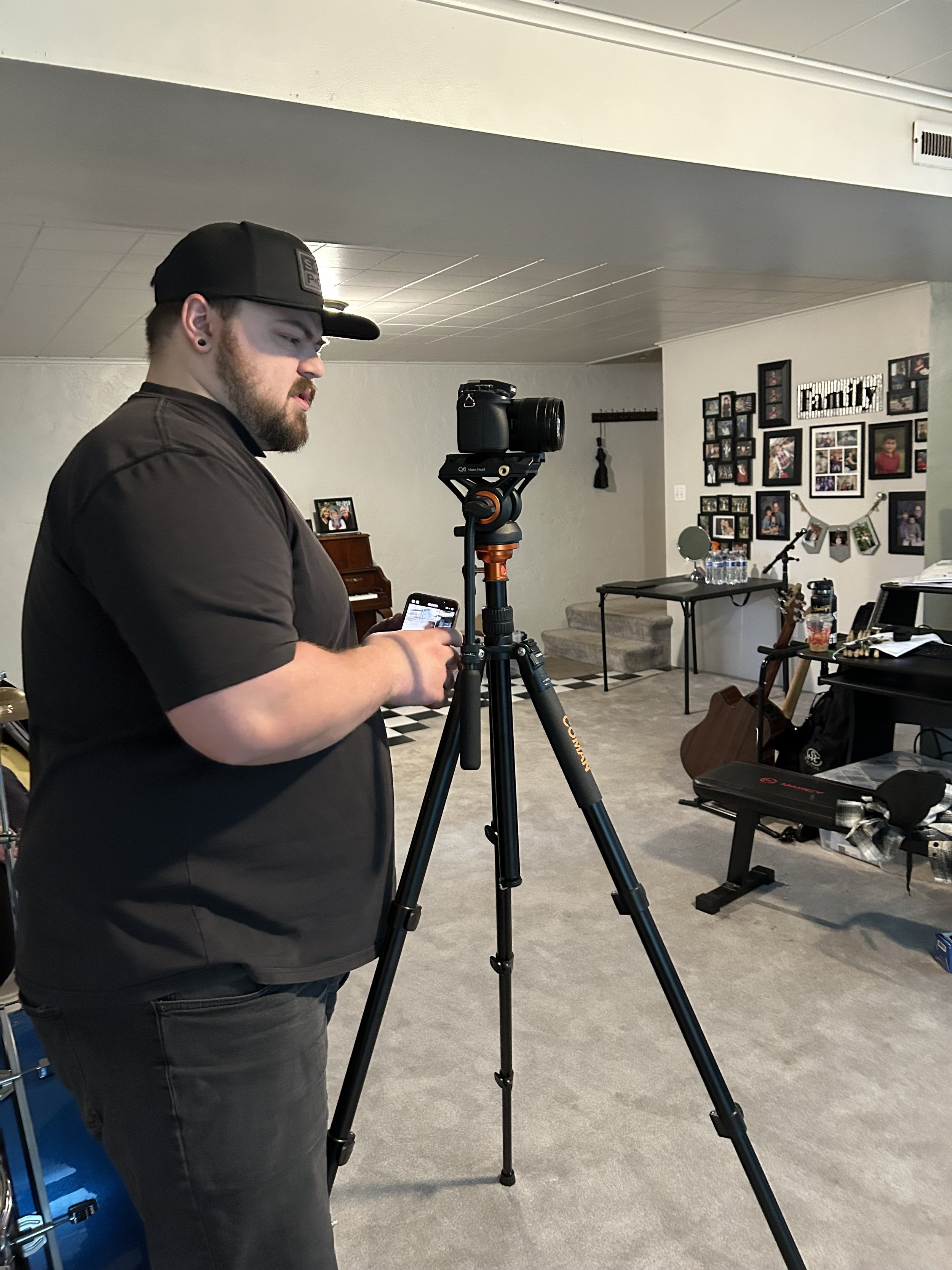 Aidan at Work for Fun Grandma