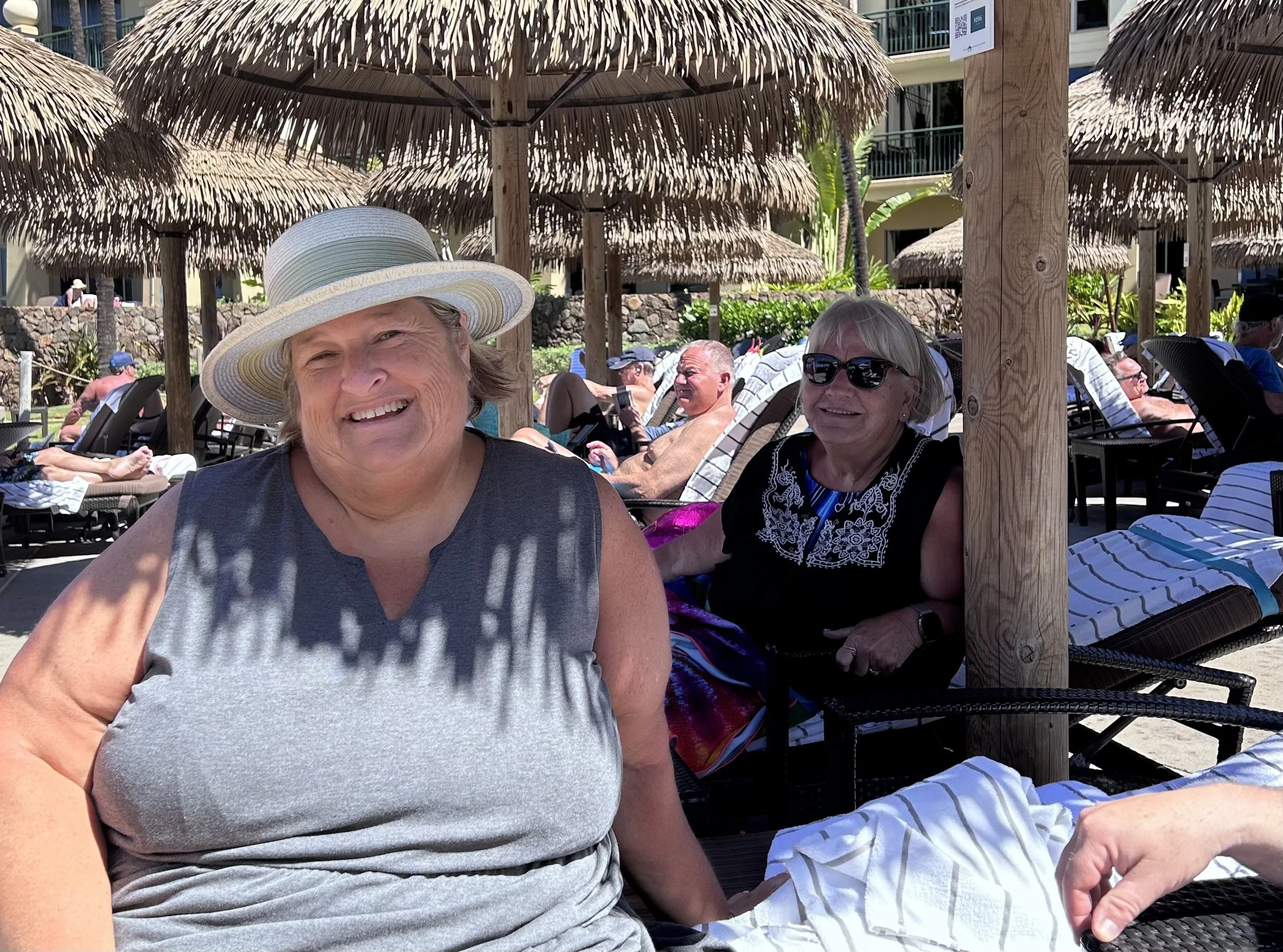 Kristi &amp; friend Teresa at their Resort