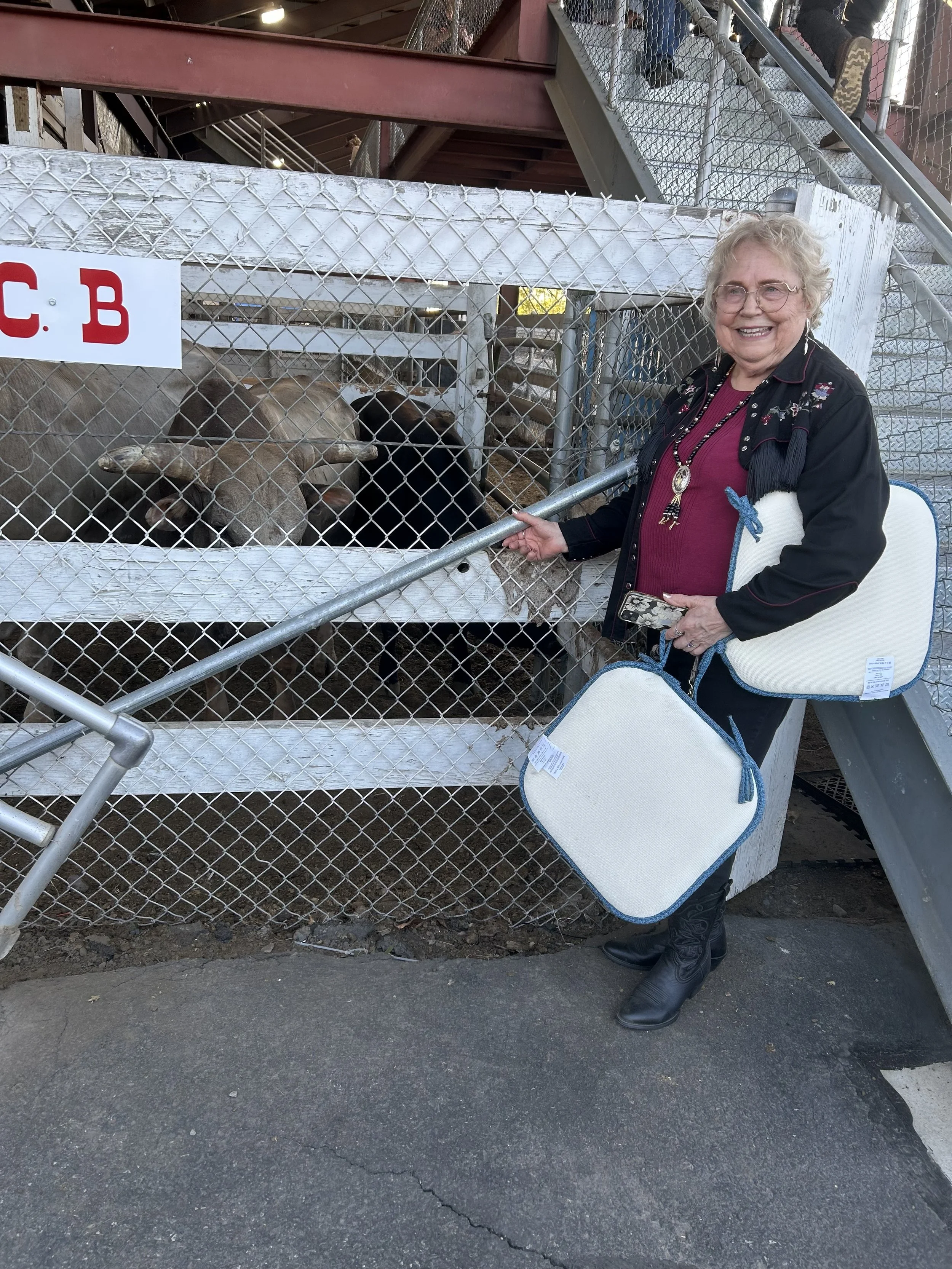 Janet and a bull!!