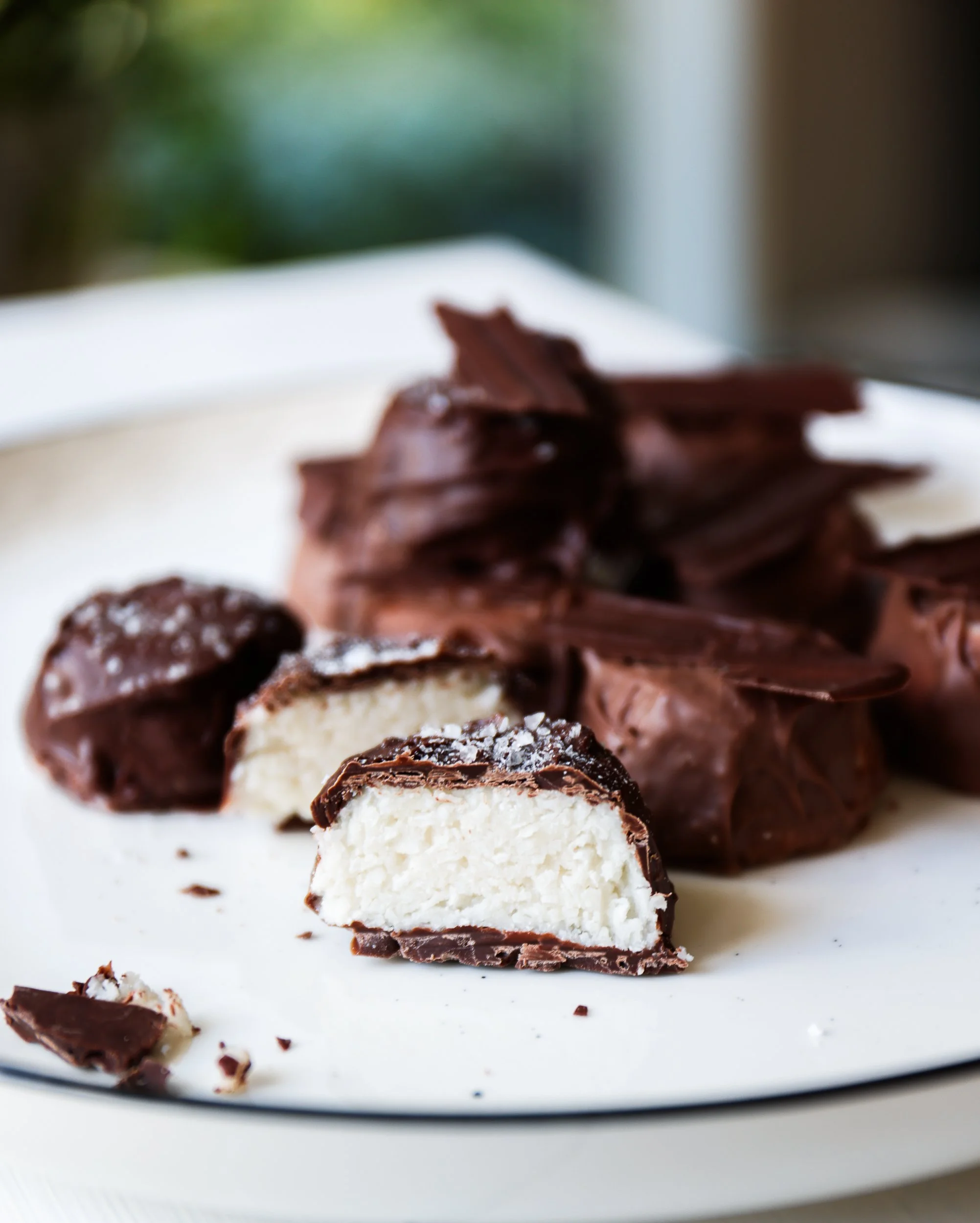 Bounty-Style Coconut Bites (No Bake)