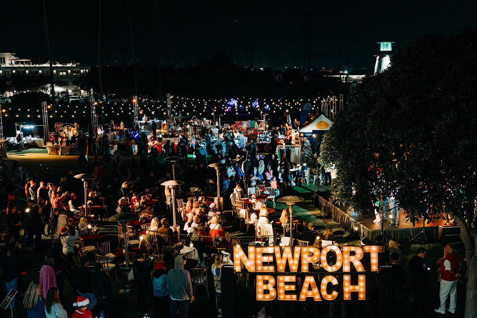 Newport Beach Christmas Boat Parade Opening Night 