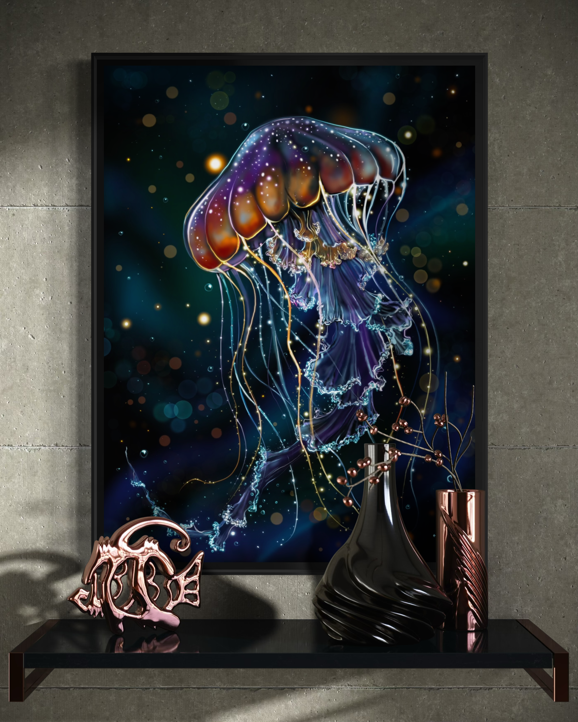 Stellar Medusa - Framed Poster Print