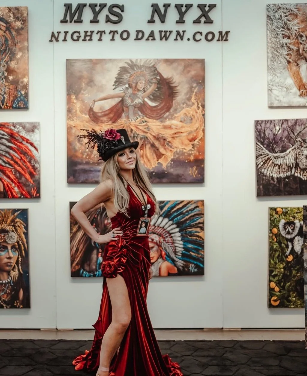 Mys Nyx and the vancouver art expo 2026. photo taken by @profinitymedia