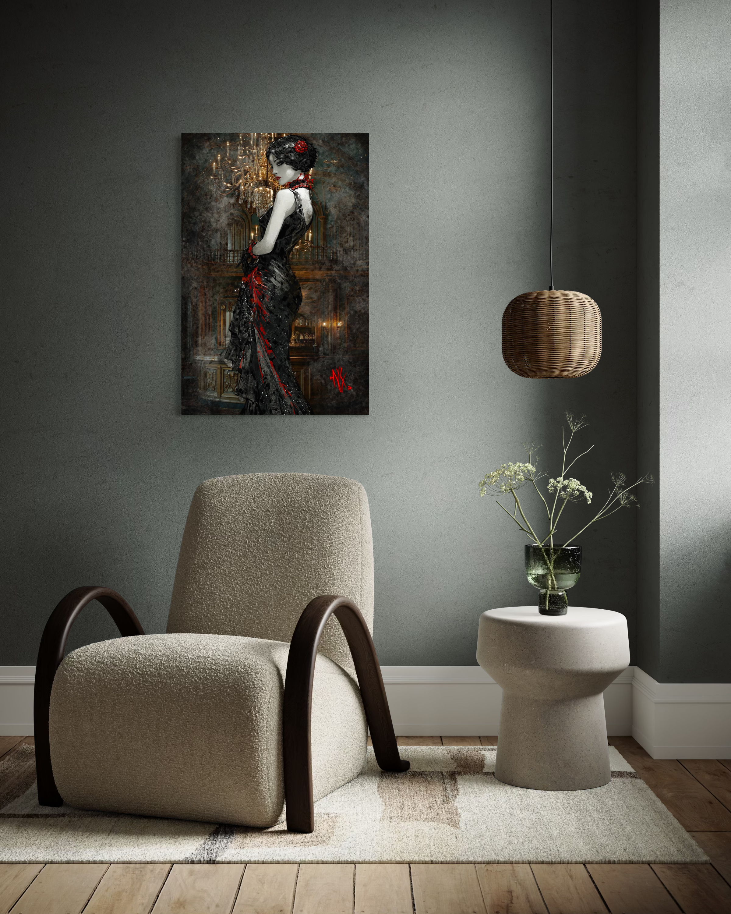 Blood on Black Satin - Gallery Canvas Medium