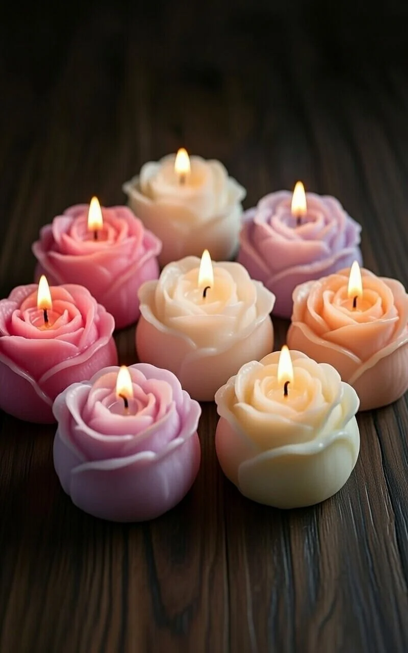 Night to Dawn Rose Candle