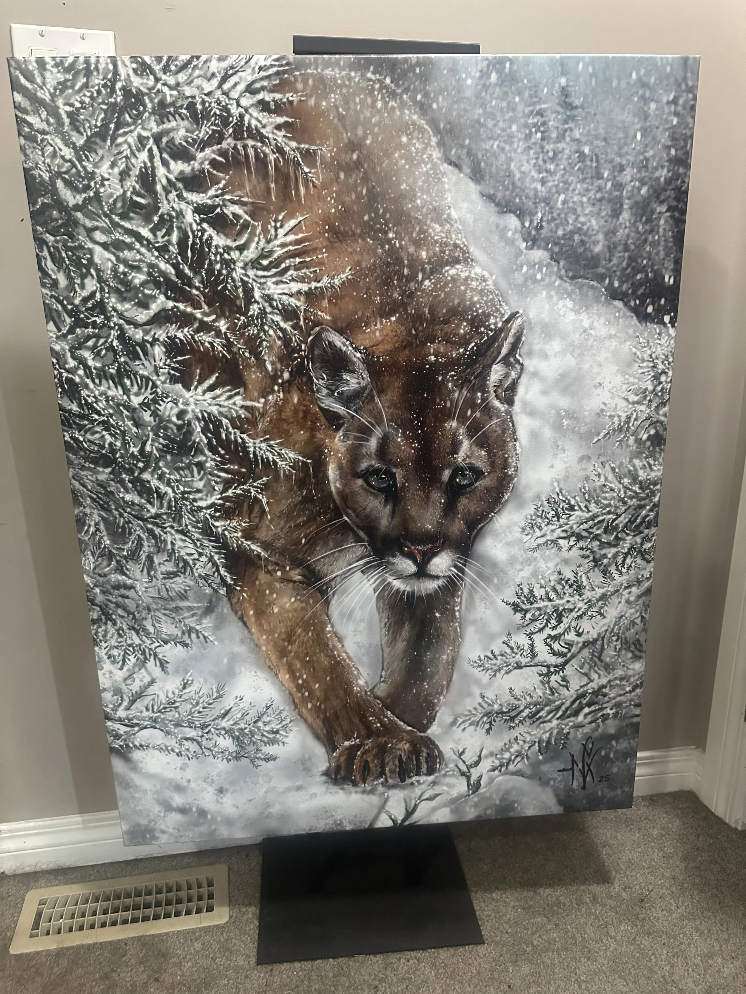 Silent Hunter - Gallery Canvas Large Print