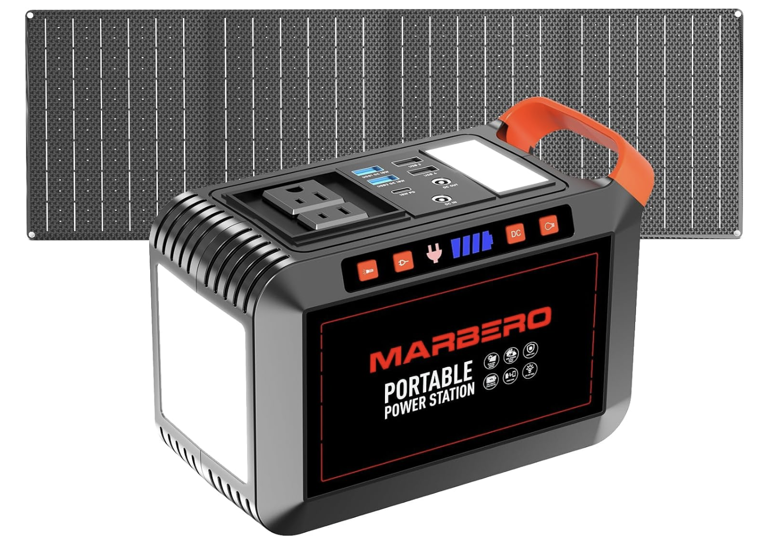 Portable Power Station With Solar Panel