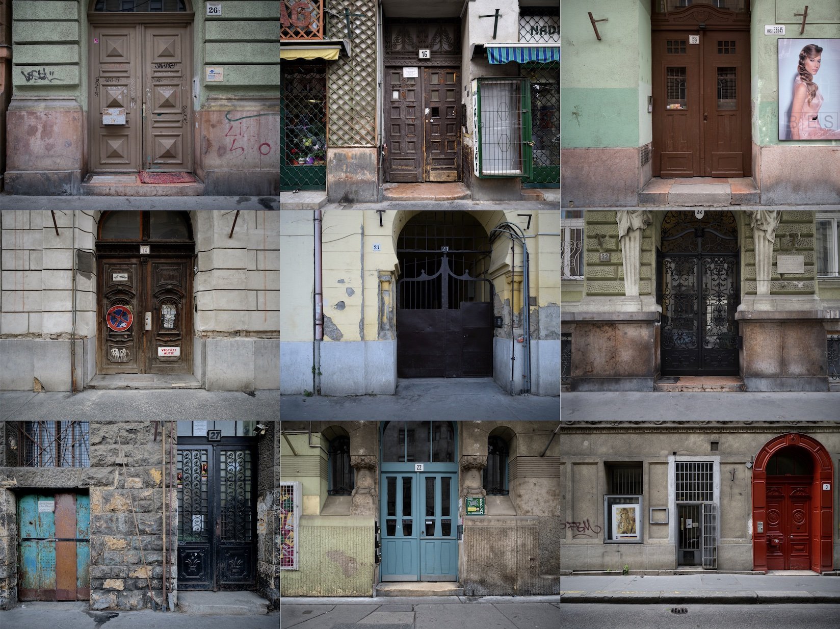 the yellow star houses of budapest