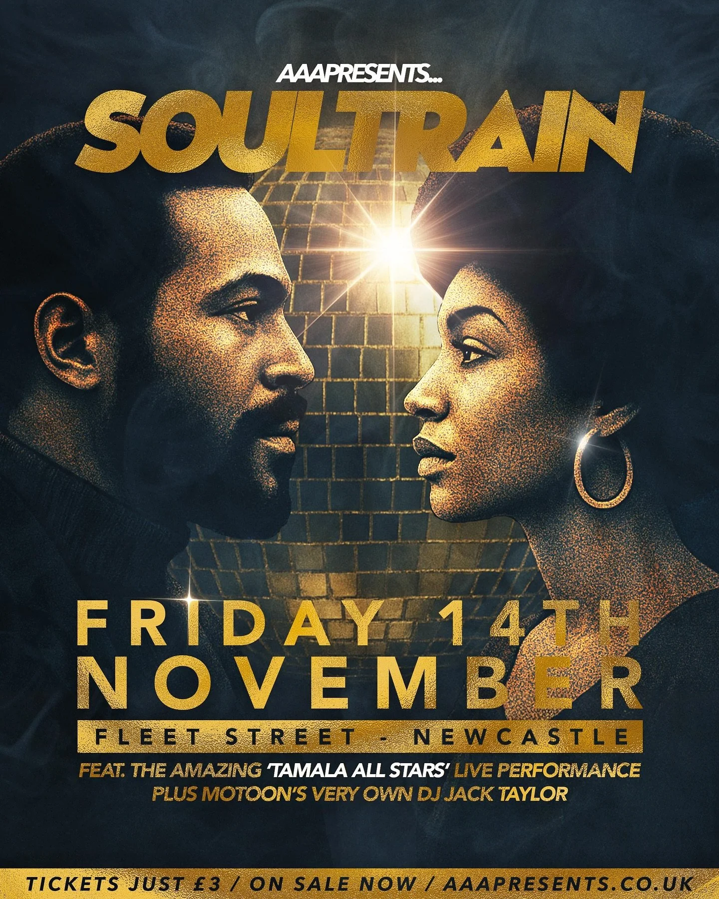 🪩 SoulTrain is coming to Fleet Street! 🪩
Join us for a brand new night celebrating the very best of funk, soul &amp; Motown classics 🎶

📅 Friday 14th November
✨ Live performance from the incredible Tamala All Stars
🎧 Plus Motoon&rsquo;s very own