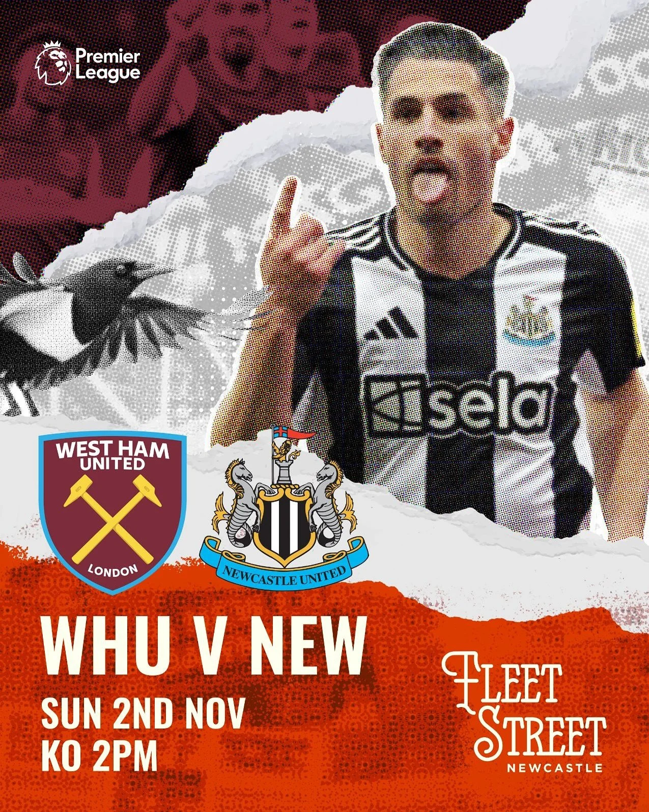 After last night&rsquo;s big win over Spurs, the Toon are fired up and ready for another one 💪
Join us this Sunday as Newcastle take on West Ham &mdash; live on our big screens!
🍺 &pound;1 drinks every time Newcastle score &mdash; let&rsquo;s keep 