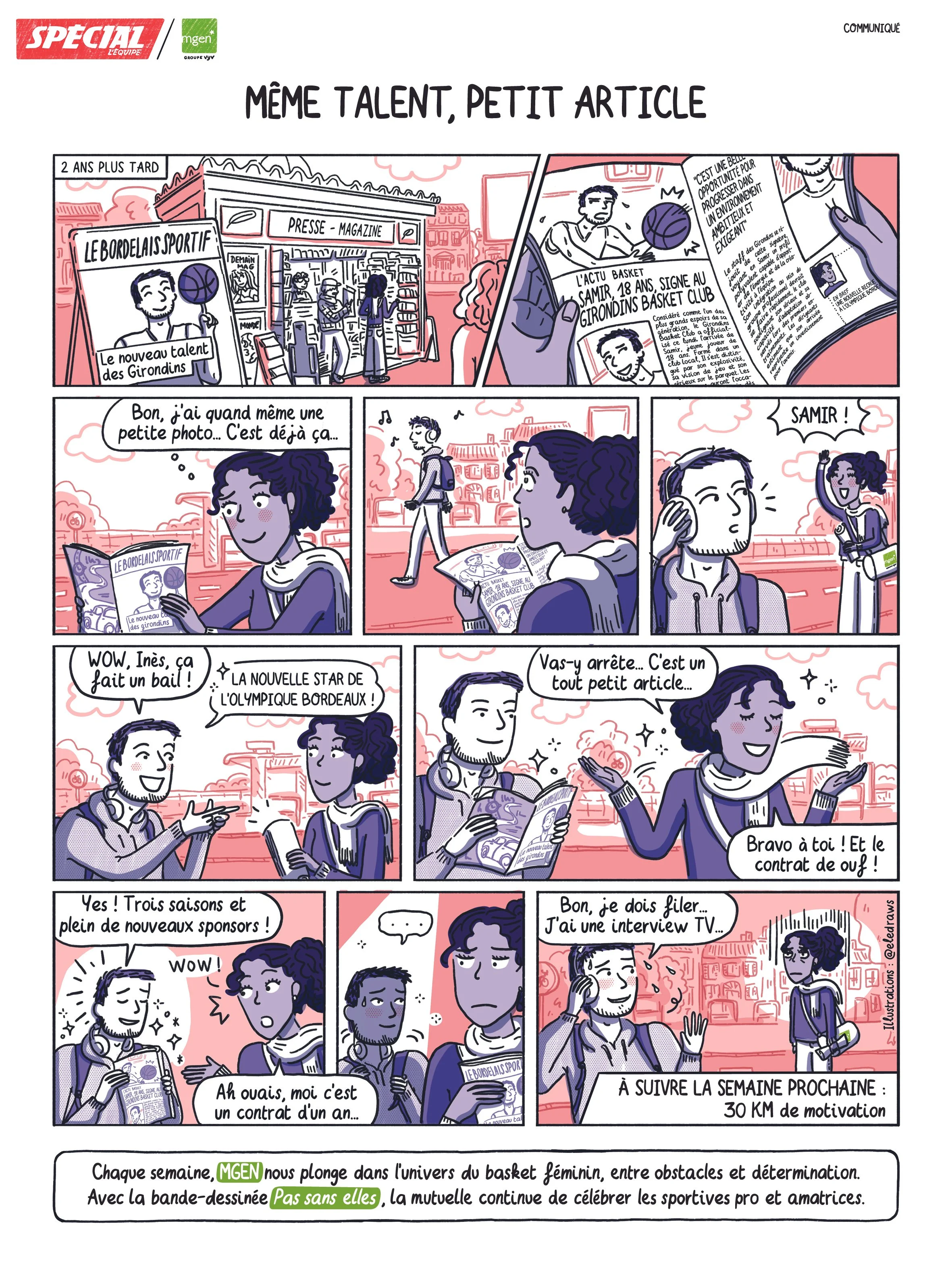 EPISODE 10 : MÊME TALENT, PETIT ARTICLE Eledraws pour l'équipe x MGEN