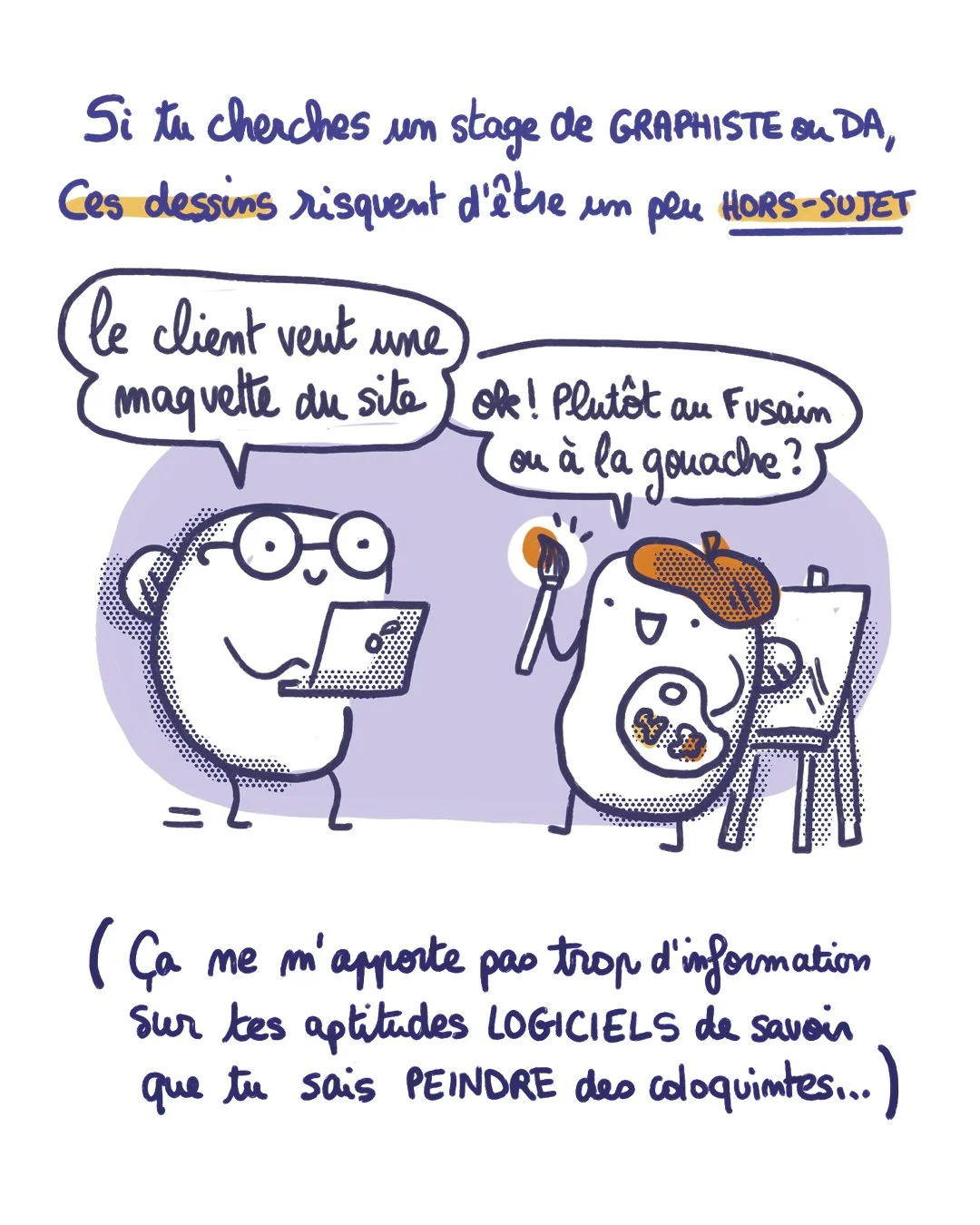 BD expliquant comment créer un portfolio de designer avec 3 conseils pour trouver un stage