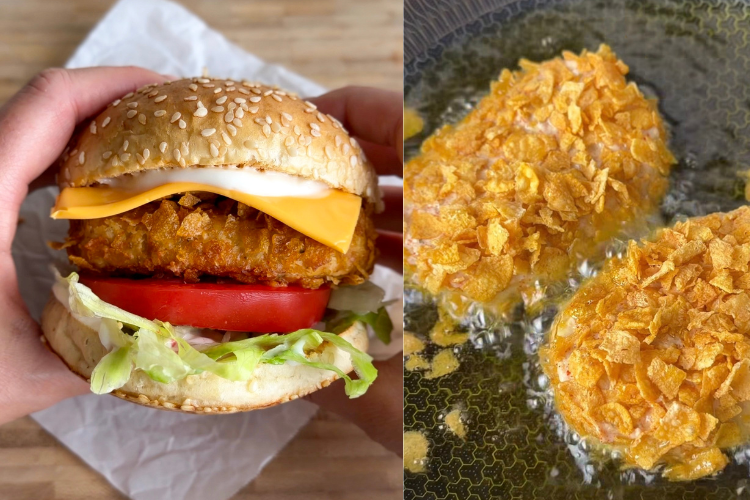 Knuspriger Tempeh-BURGER