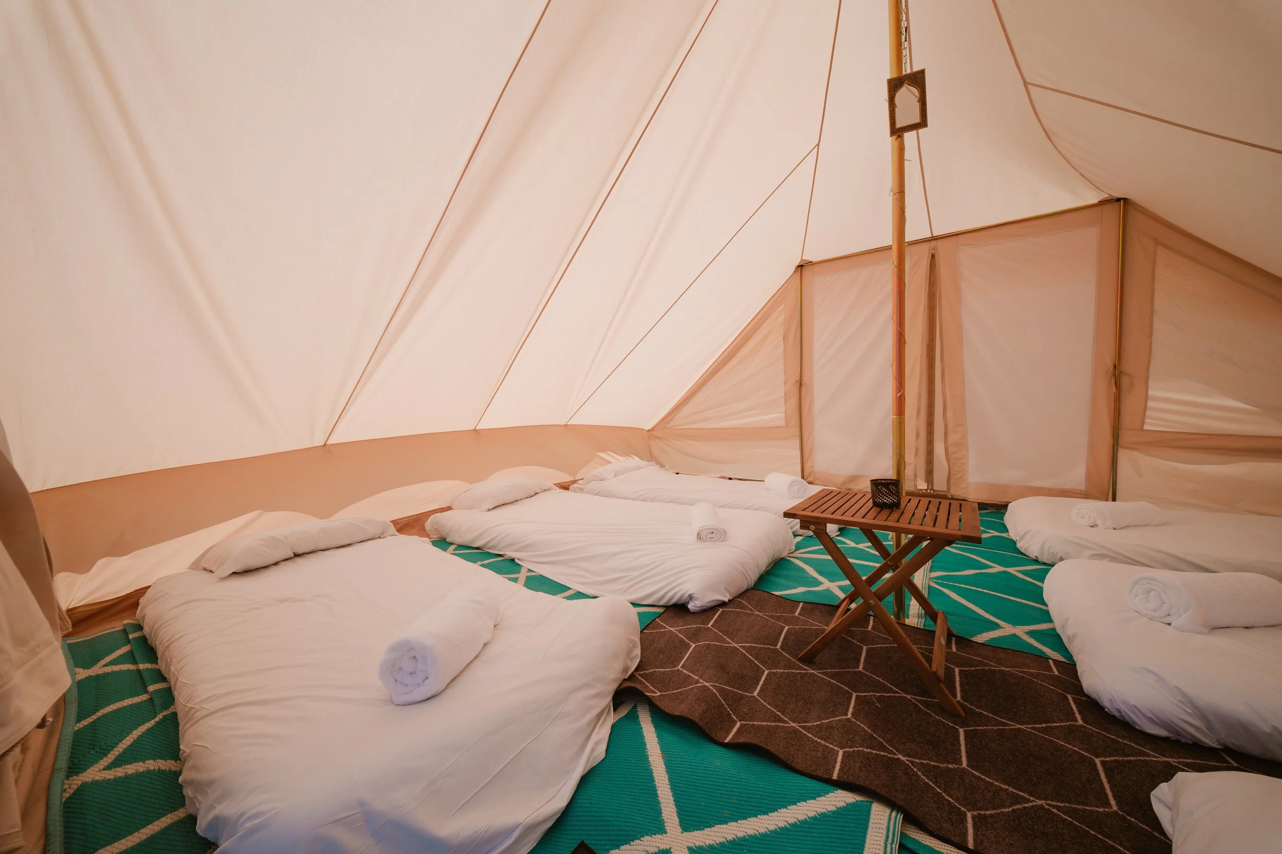Classic bell tent at british grand prix 
