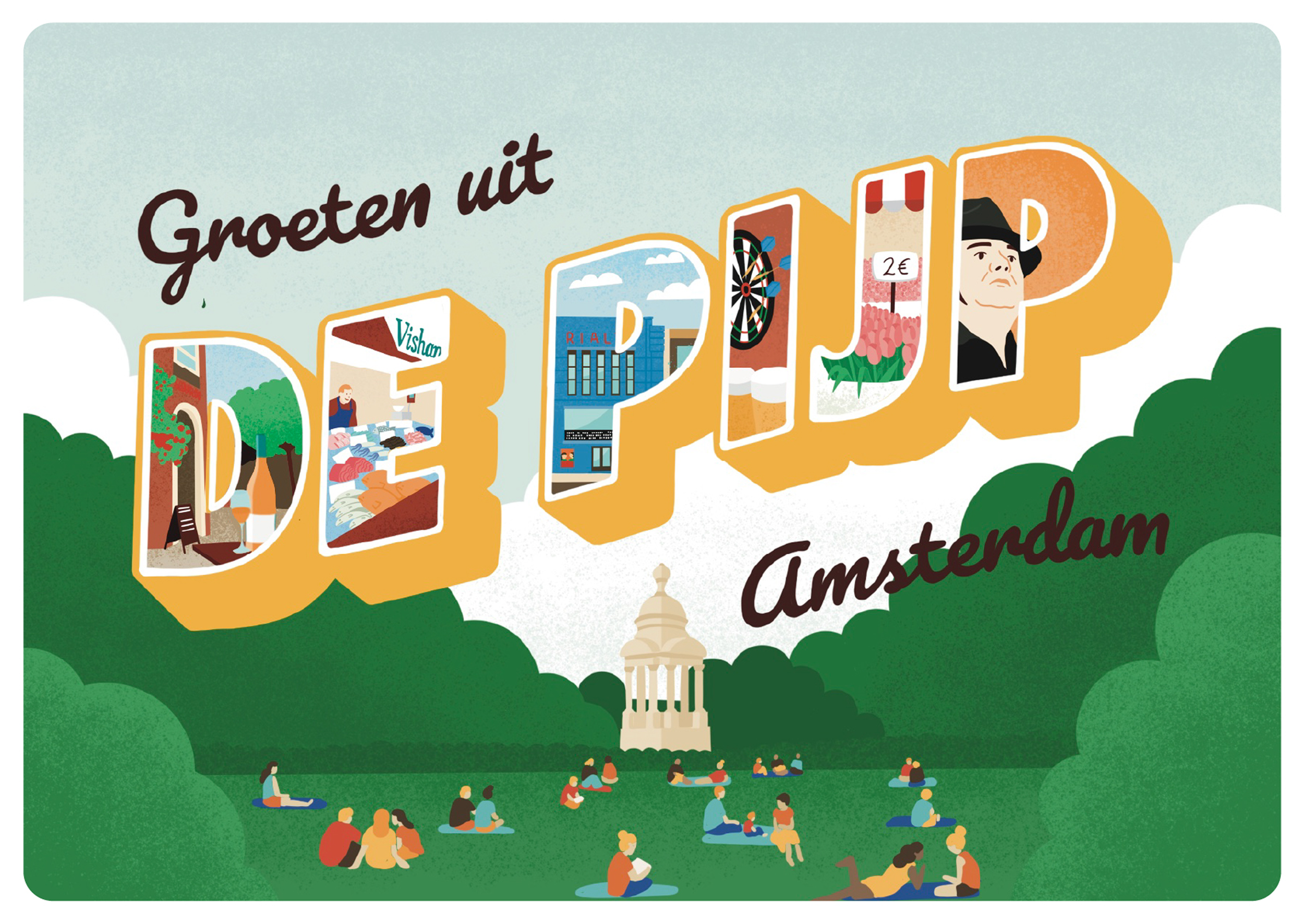 De Pijp postcard
