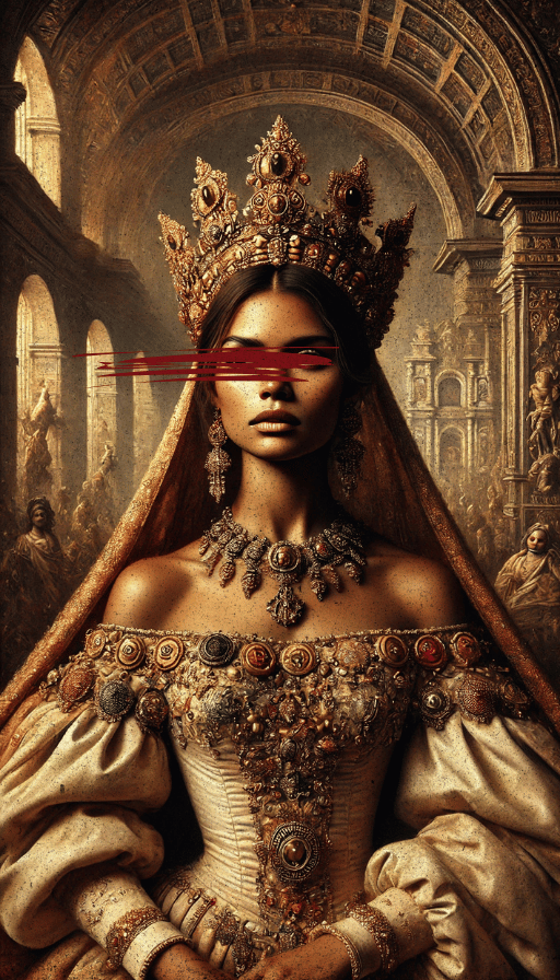 A regal renaissance spanish queen