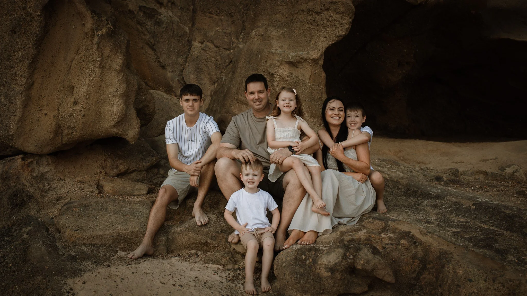 family mini sessions newcastle beach