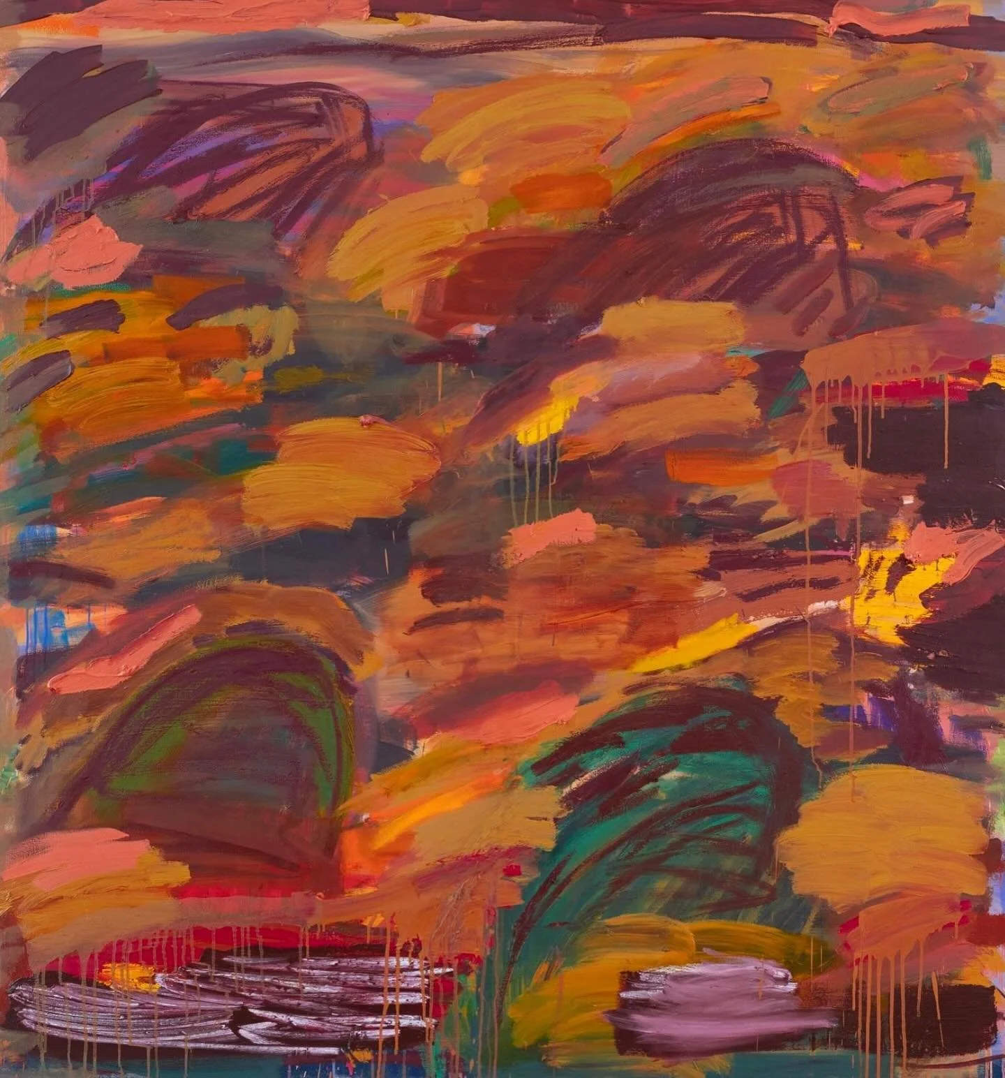&lsquo;I am constantly looking for answers as to why we are here, questioning the dichotomy between spirituality and existentialism. In my work, texture and layering creates depth and alludes to the passing of time and my search for meaning&rsquo;.

