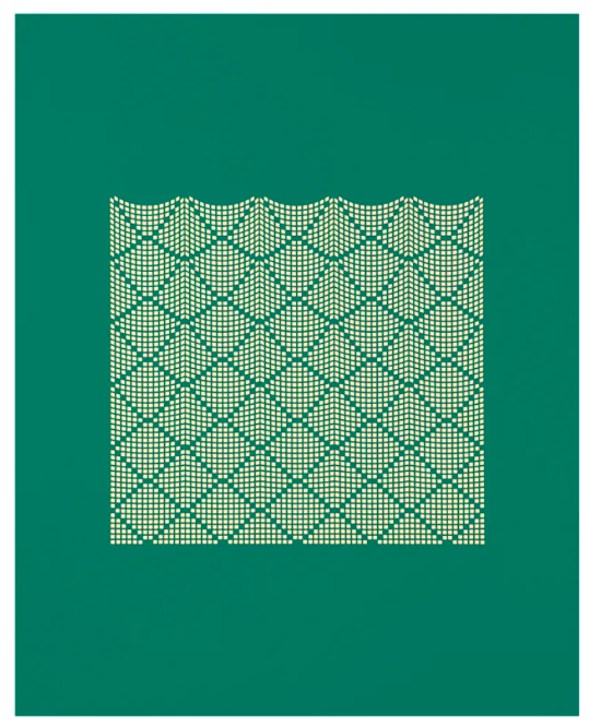 Tess Jaray 'After Damascus, 5 Green Curtain', 2009