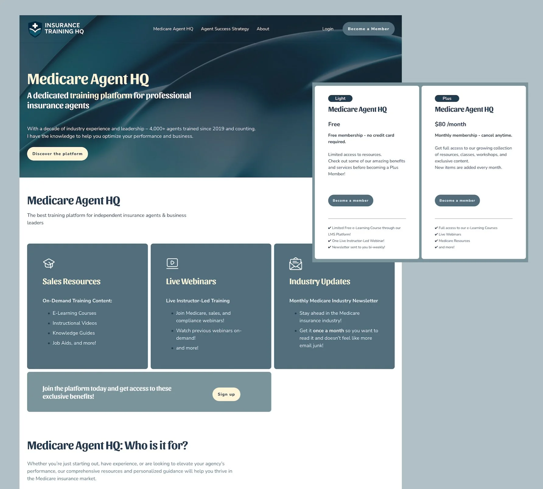 Swipe Up Portfolio - Insurance Training HQ