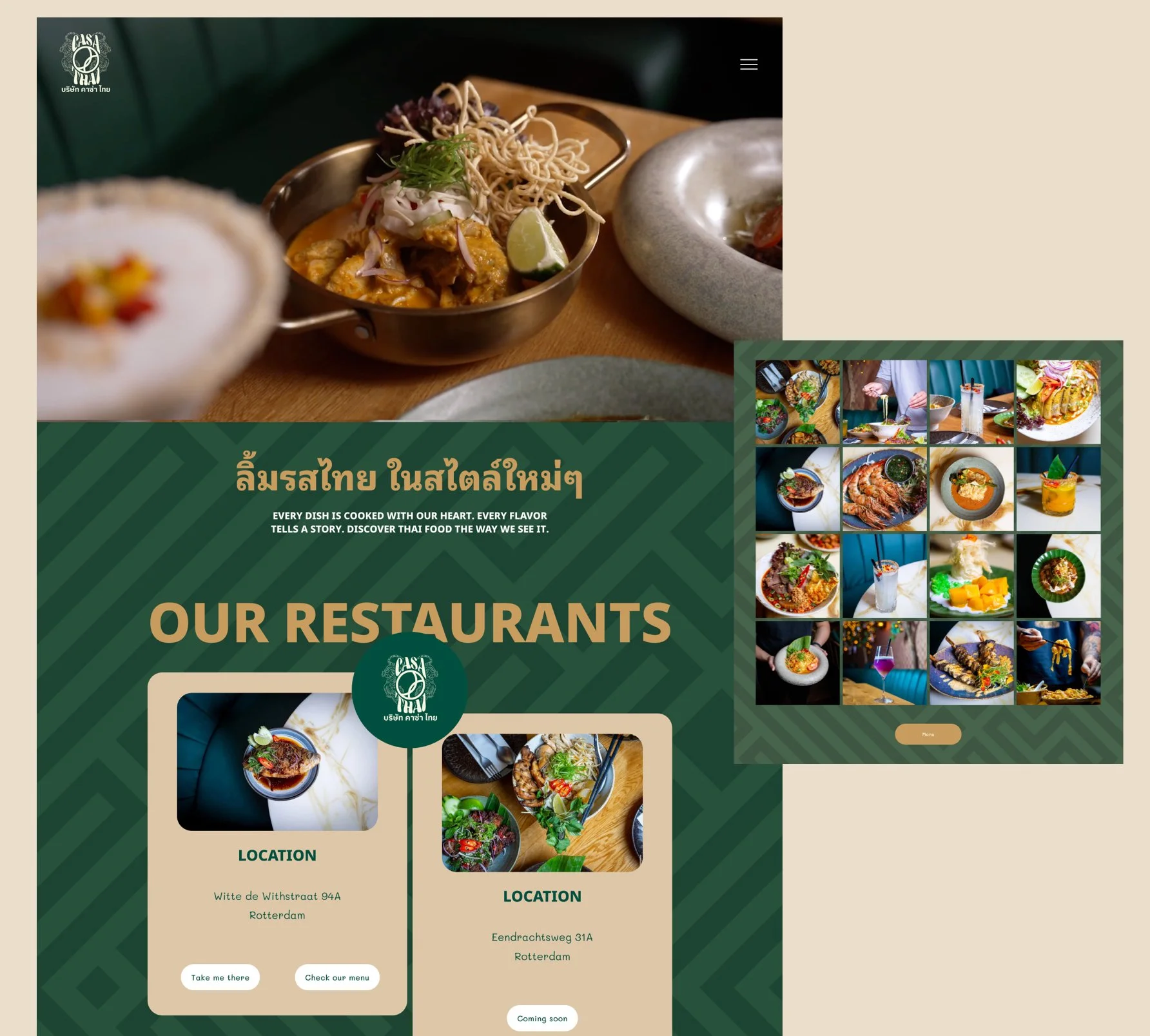 Swipe Up Portfolio - CasaThai Rotterdam