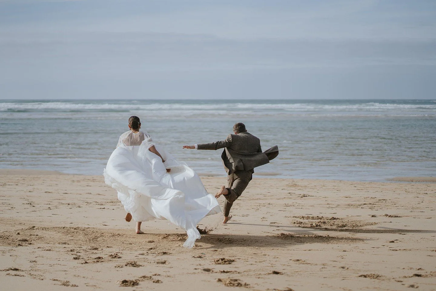 Chloe &amp; James beach shots after their ceremony  @treserencornwall sent me the most incredible review  when they received their gallery - the nicest couple - a real privilege - A simple thank you doesn&rsquo;t really seem sufficient when describin