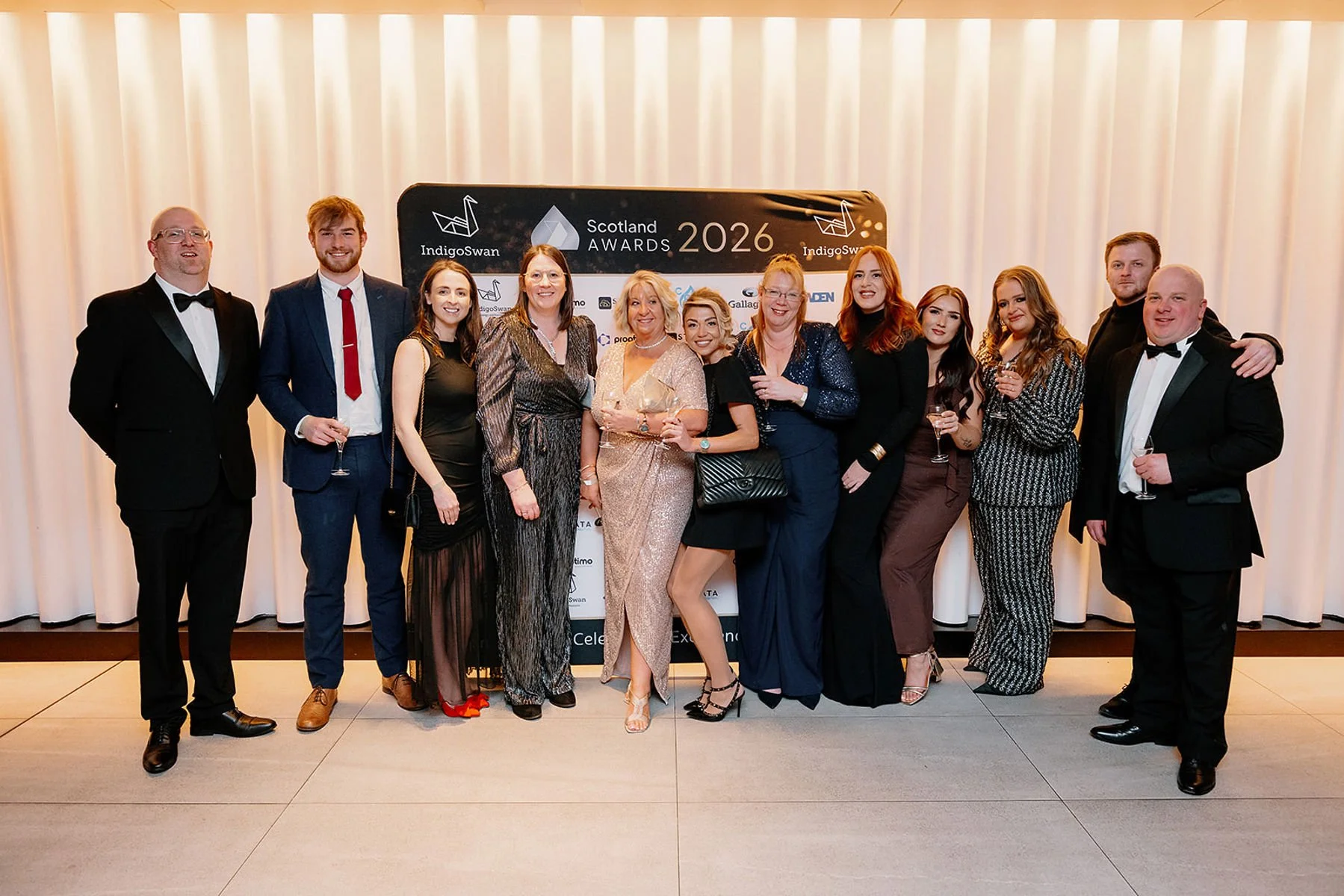 Scotland team with their award at the Scotland Awards 2026.