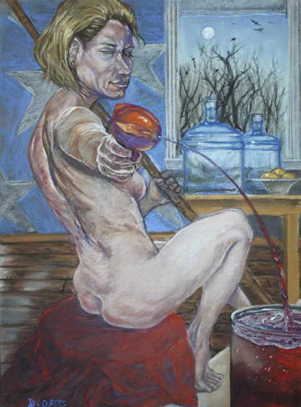 Water Gun - pastel on paper 18"x24"