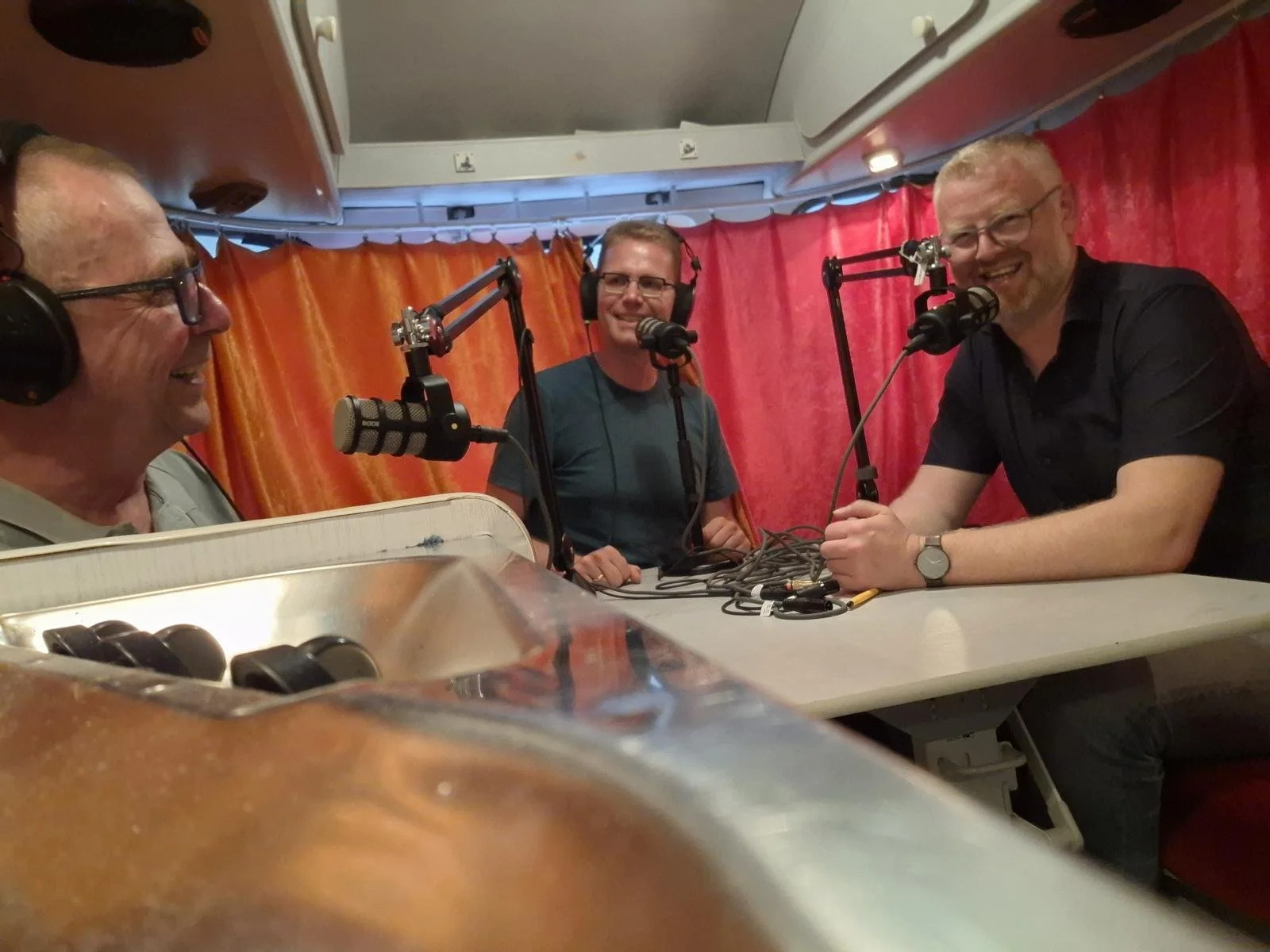 Wouter bij ons in de camper