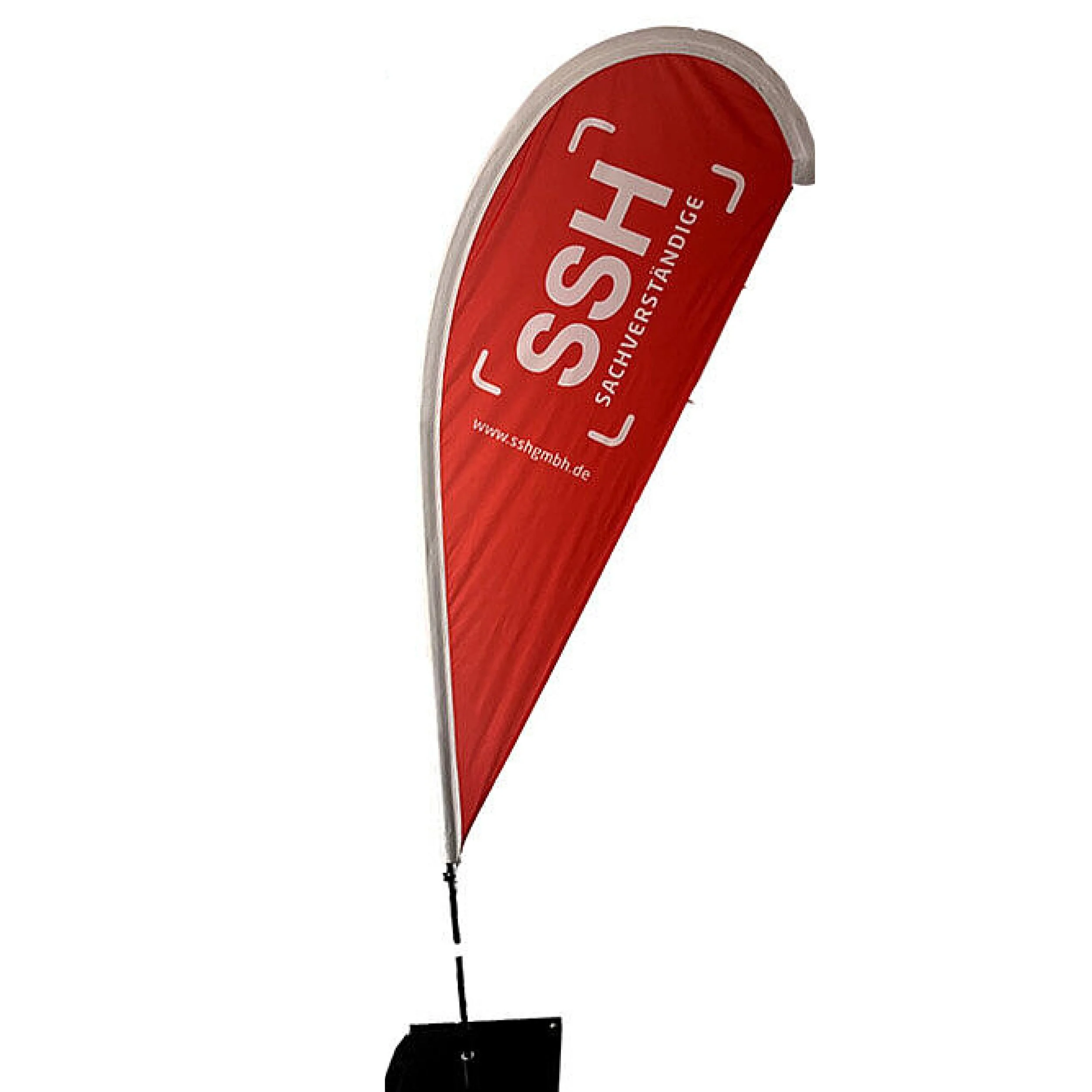 Beachflag einseitig bedruckt