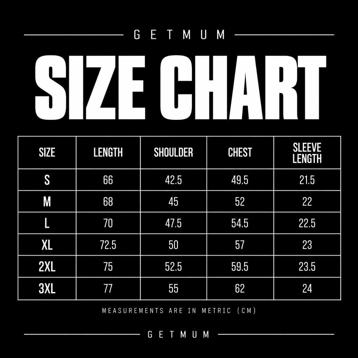 Getmum Monochrome Size Chart.png