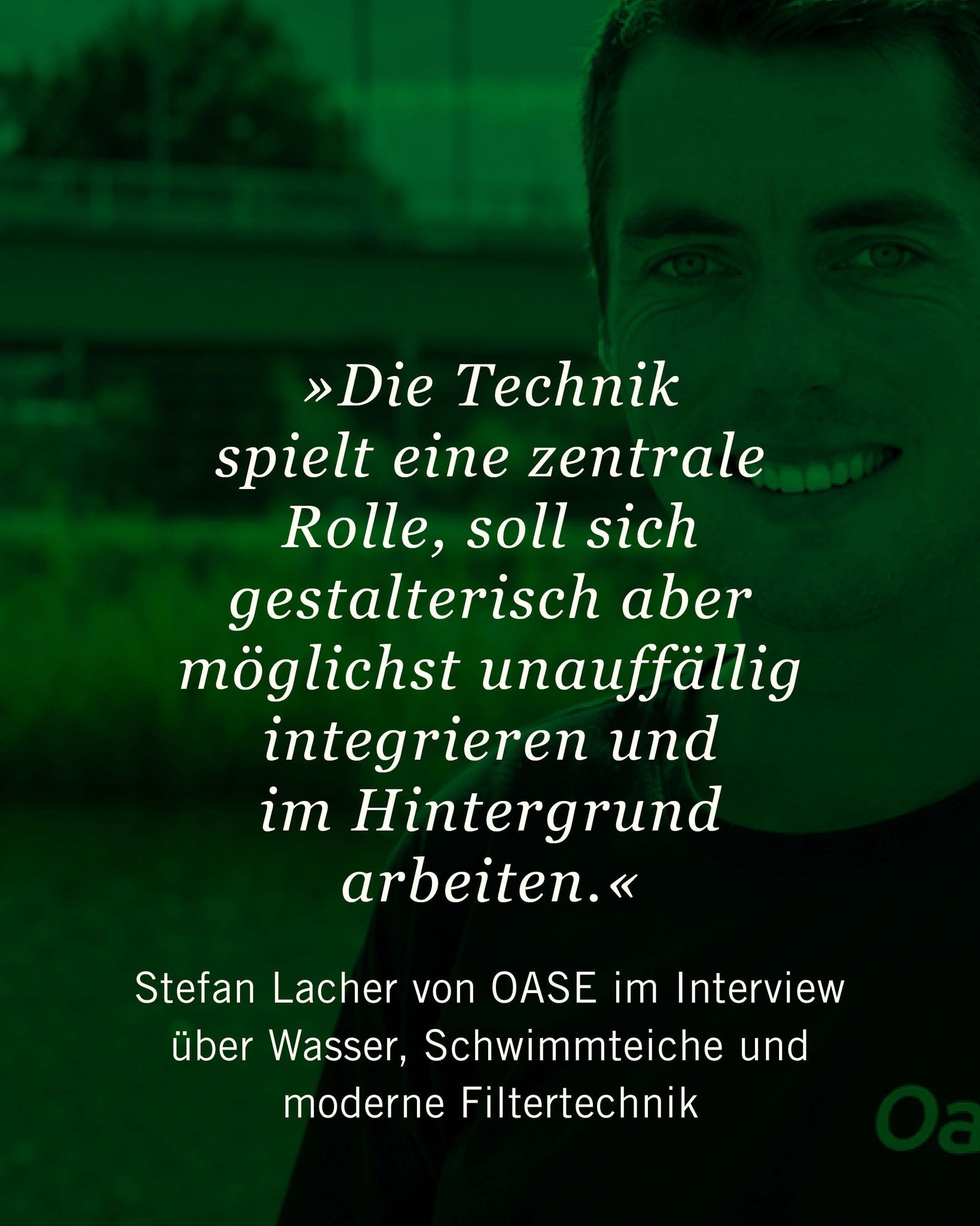 Klares Wasser, m&ouml;glichst wenig Pflege und Technik, die einfach ihren Job macht, ohne sich in den Vordergrund zu dr&auml;ngen. Klingt einfach &ndash; dahinter steckt aber ziemlich viel Wissen. Genau dar&uuml;ber haben wir mit Stefan Lacher und Be
