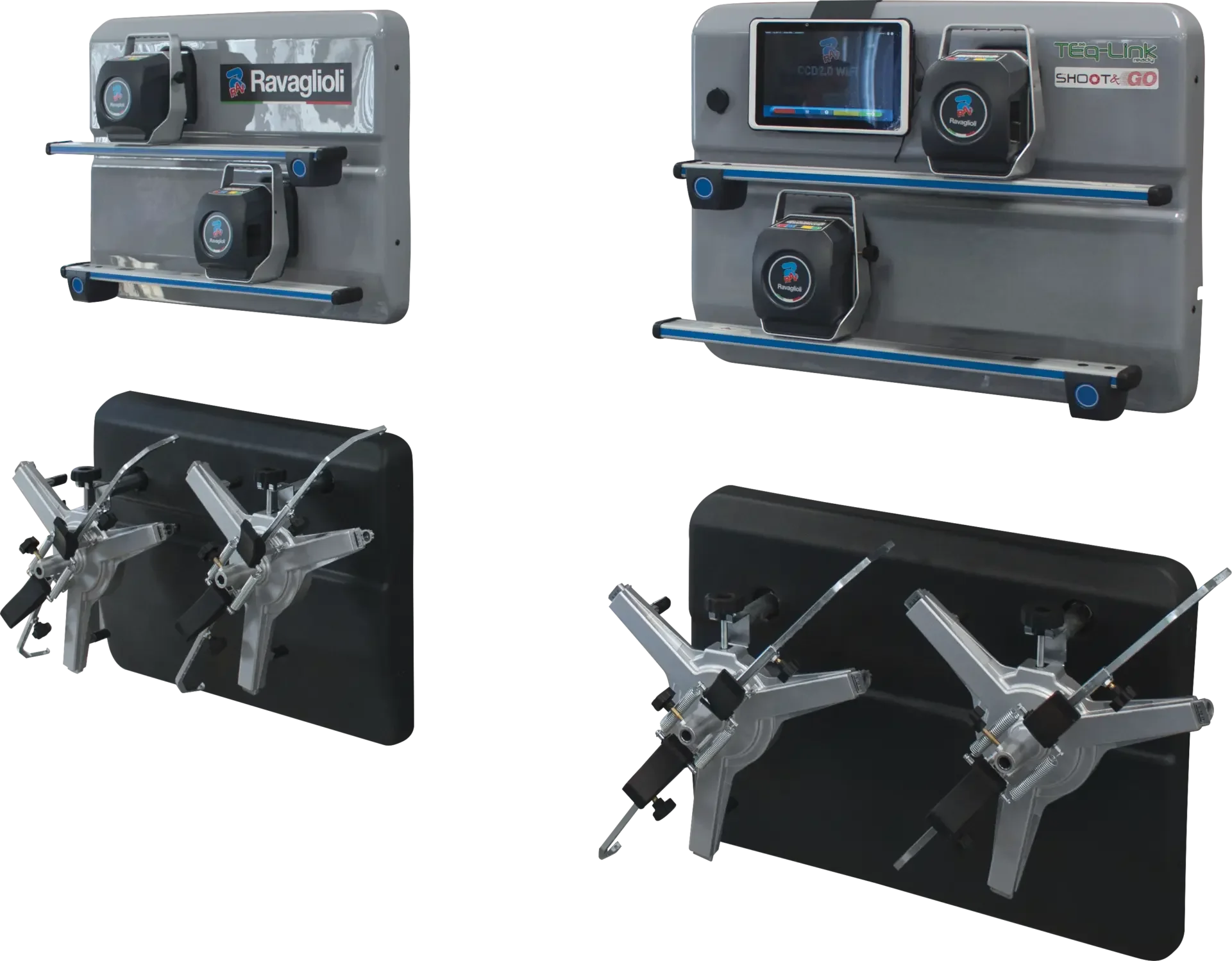 Dispositif médical de radiothérapie avec plusieurs modules, écran tactile, bras mécaniques et émetteurs d'irradiation. Utilisé en traitement médical.