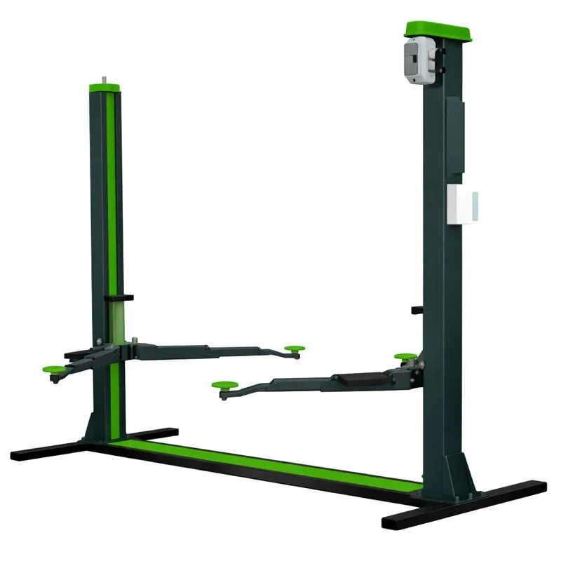 Un banc d'exercice pour le renforcement musculaire avec support pour poids et bras de levage.