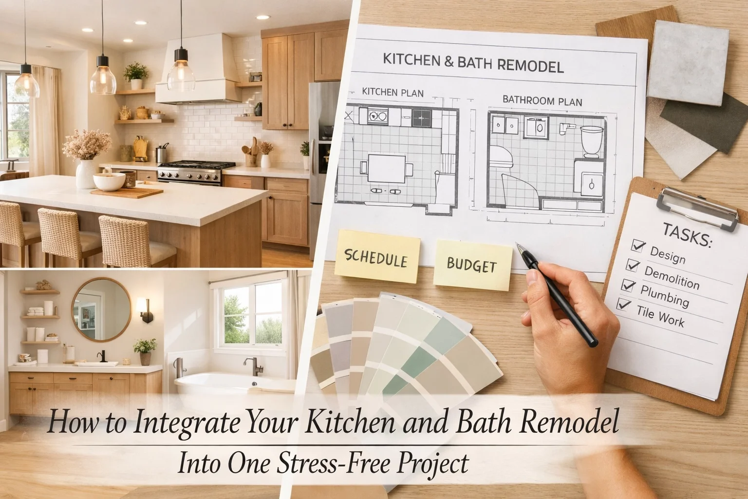 Design with bath and kitchen