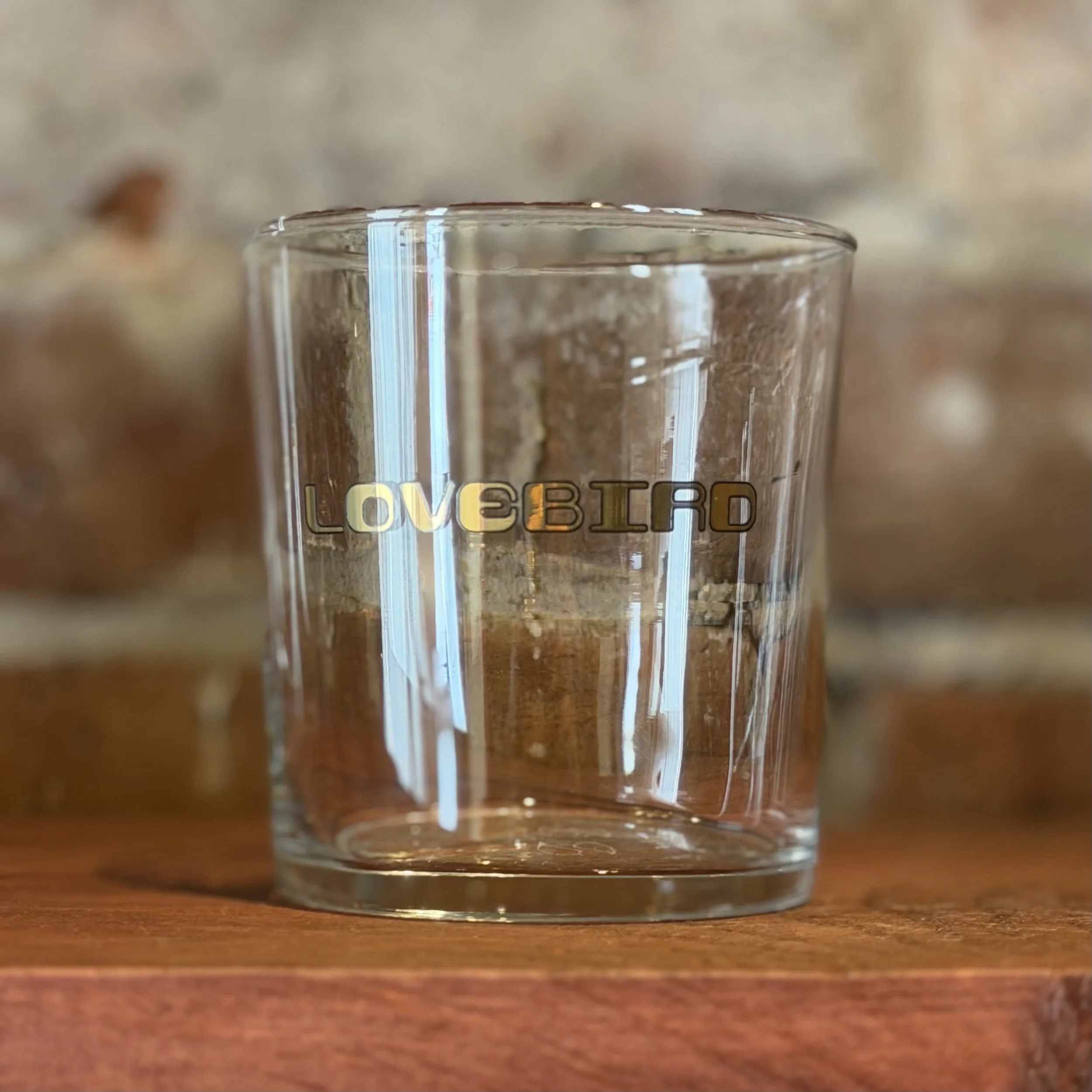 Lovebird Glass