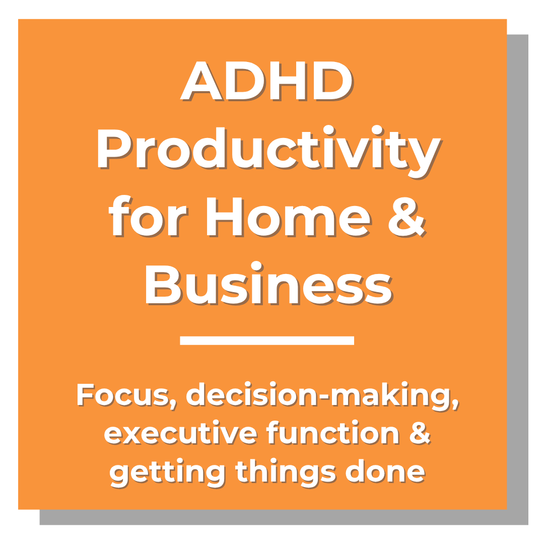Explore podcast episodes about ADHD productivity, focus, decision-making, executive function, and getting things done.