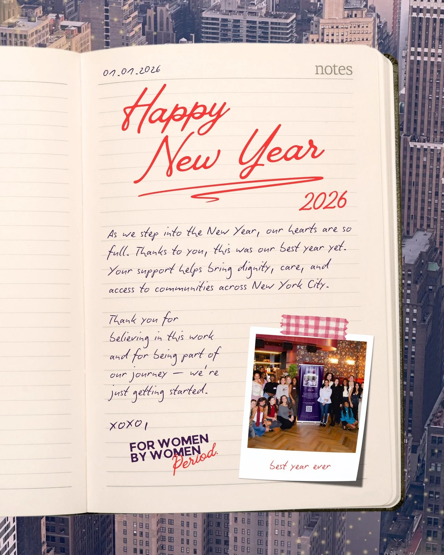 Happy New Year! 

We want to send big thank yous to everyone who has supported, donated, and helped us spread our mission! We are so thankful for what we have been able to accomplish this year, and cant wait to see what the new year brings!! 

(Spoil