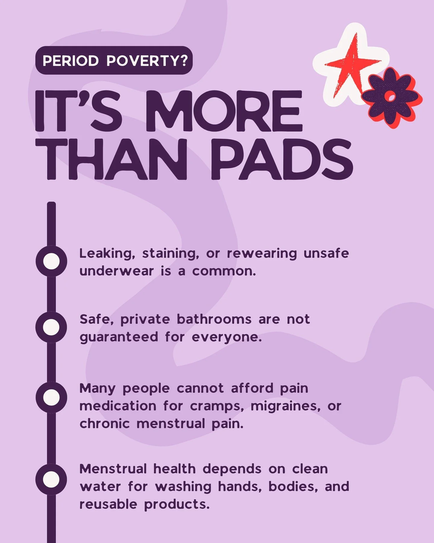 Period poverty isn&rsquo;t just about pads and tampons. It&rsquo;s about pain relief, underwear, bathrooms, clean water, and dignity. 

Menstrual equity means access to all of it.

Lets end the taboo! and put an end to period poverty! Link in bio to 