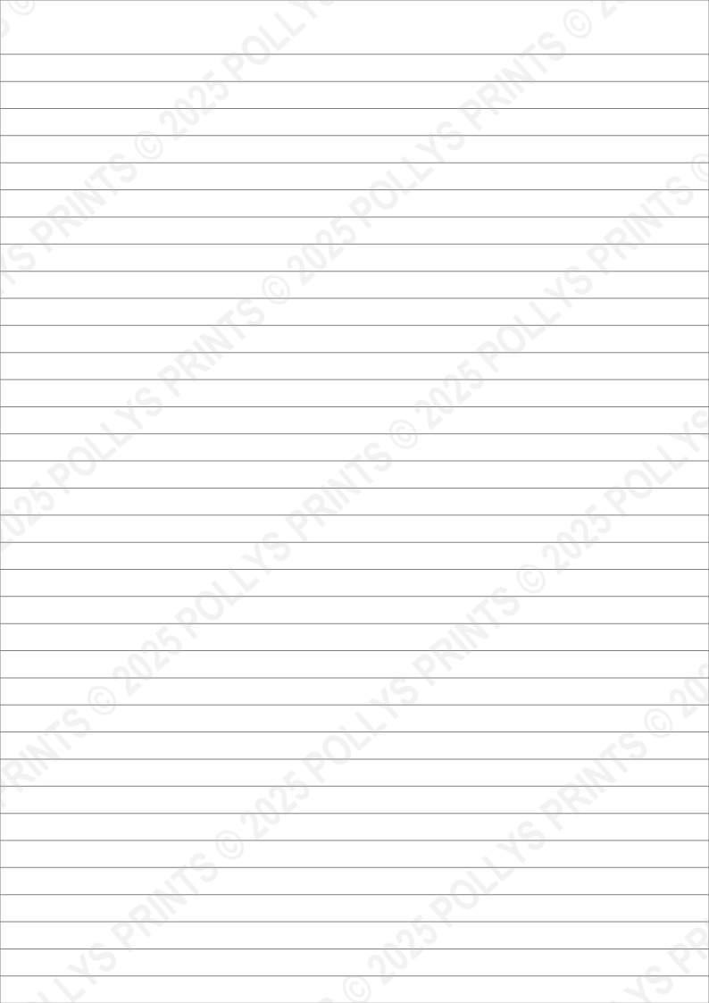 A4 Lined Paper - 1 page