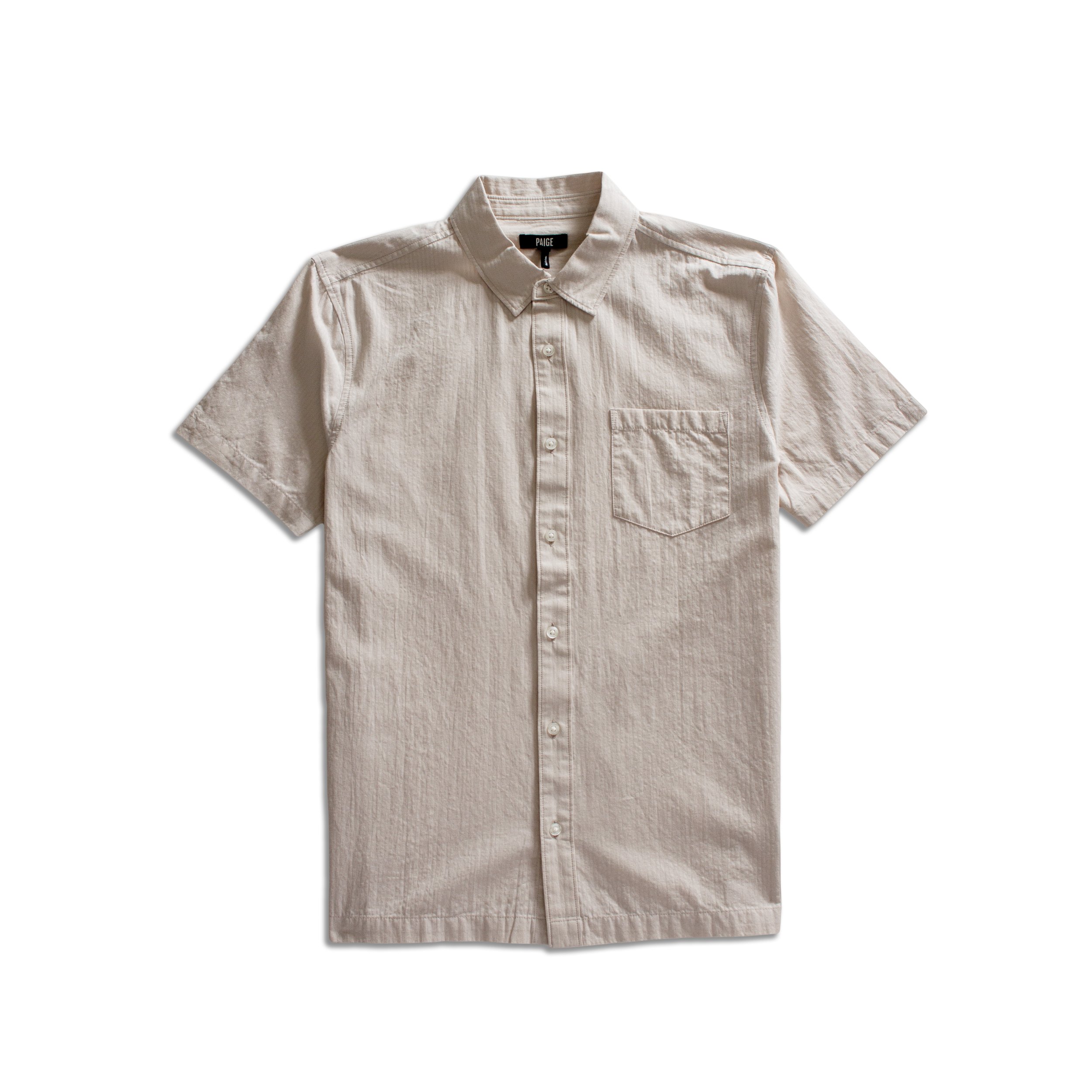 Front image of Paige Desoto Shirt in Atlantic Fog.