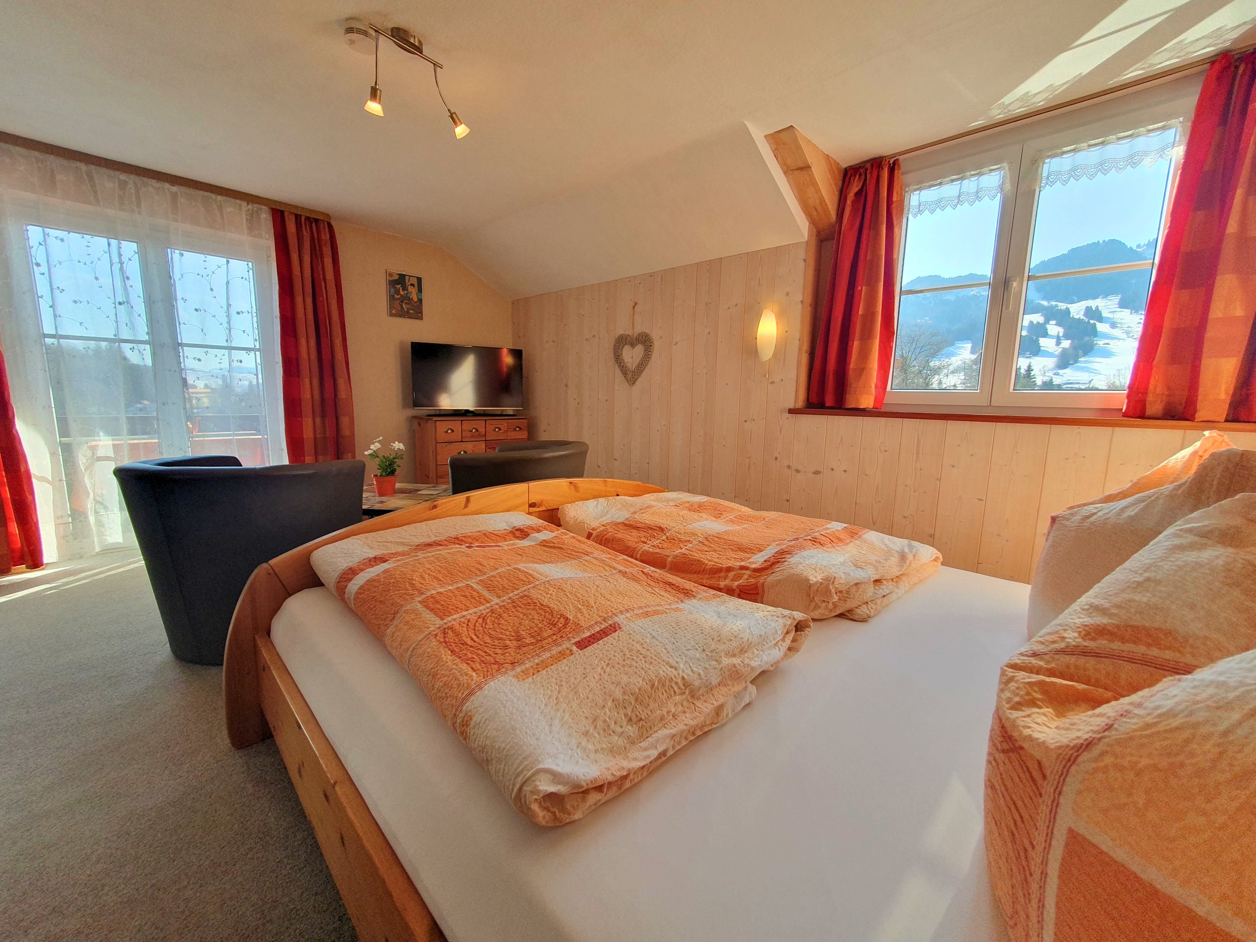 FeWo Gipfelgold Schlafzimmer